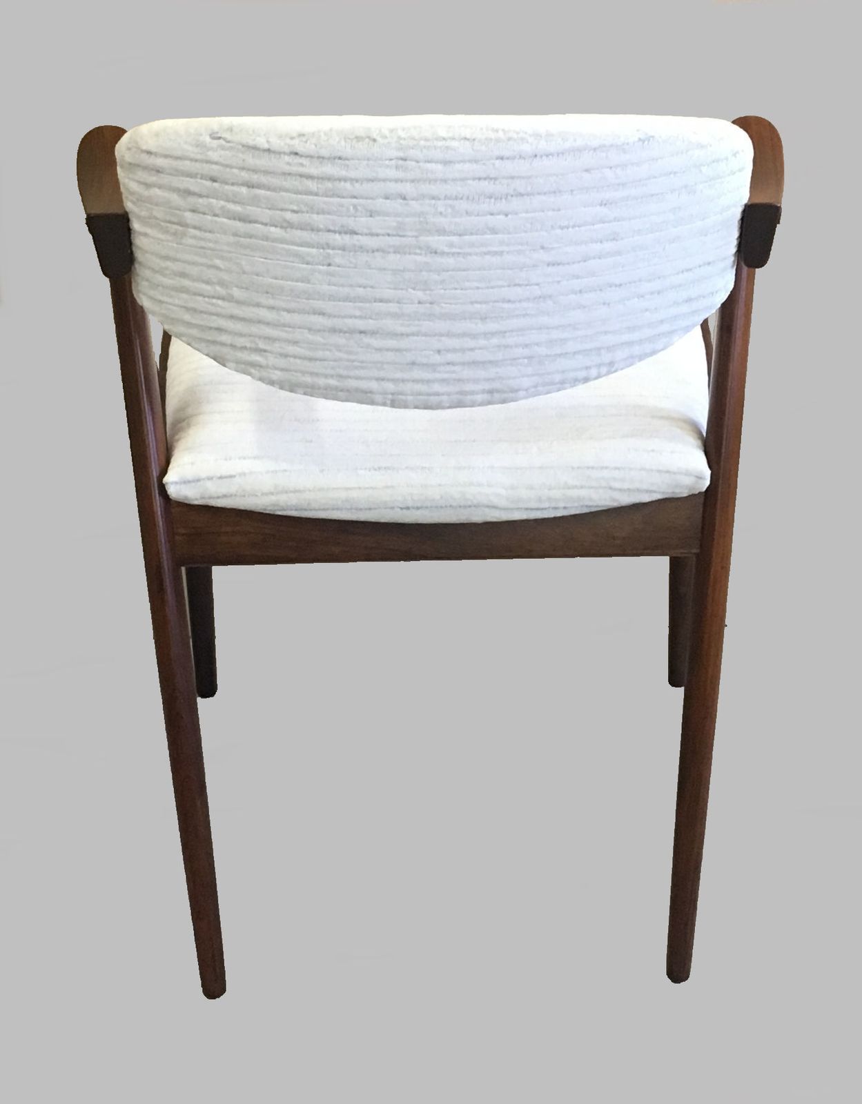 Set Of Four Restored Danish Kai Kristiansen Rosewood Dining Chairs   Custom Upholstery 1960's photo vinterior