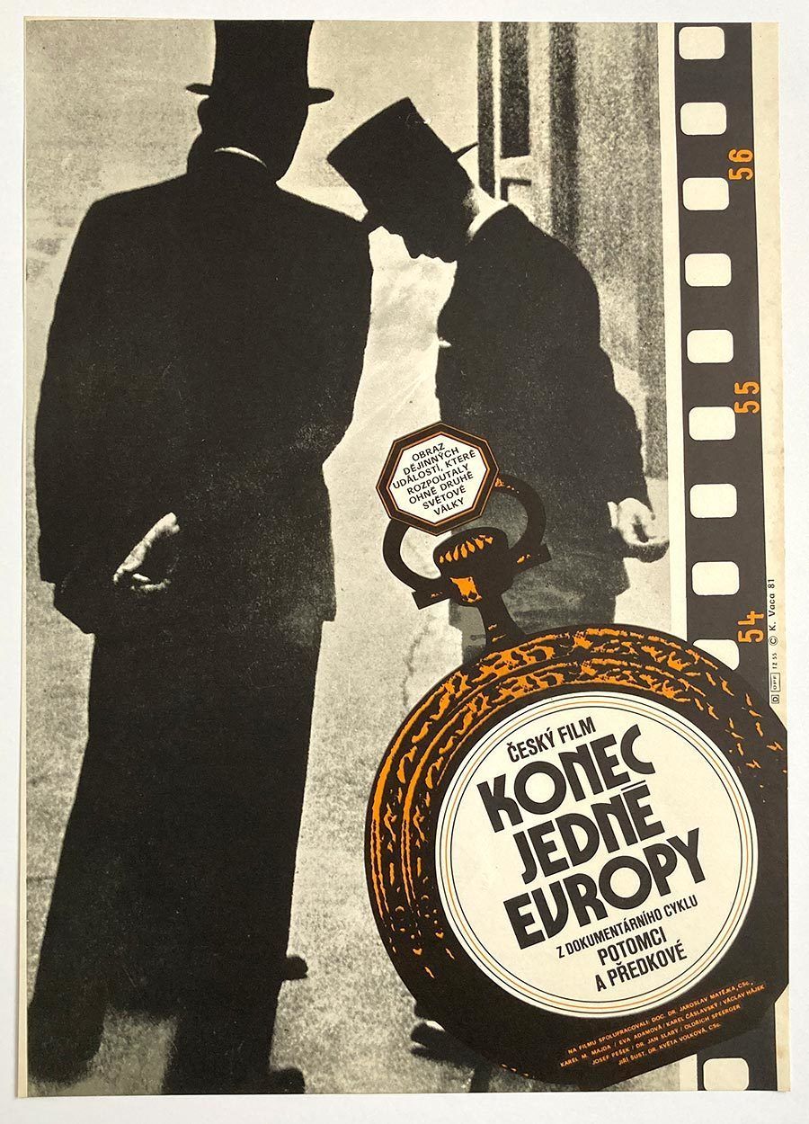 Original Film Poster, The End Of Europe, Karel Vaca, 1981, Genuine Czech Vintage Print