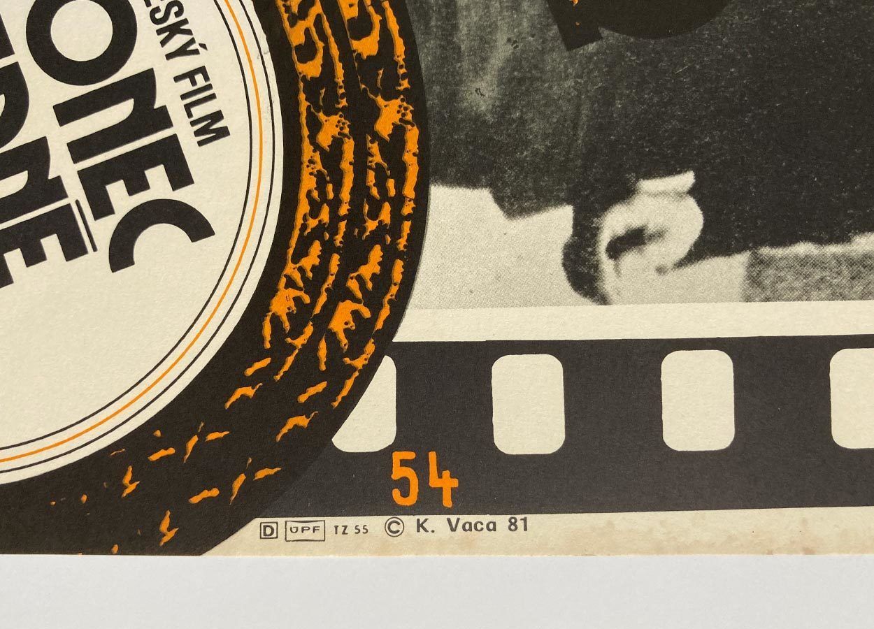 Original Film Poster, The End Of Europe, Karel Vaca, 1981, Genuine Czech Vintage Print photo Art