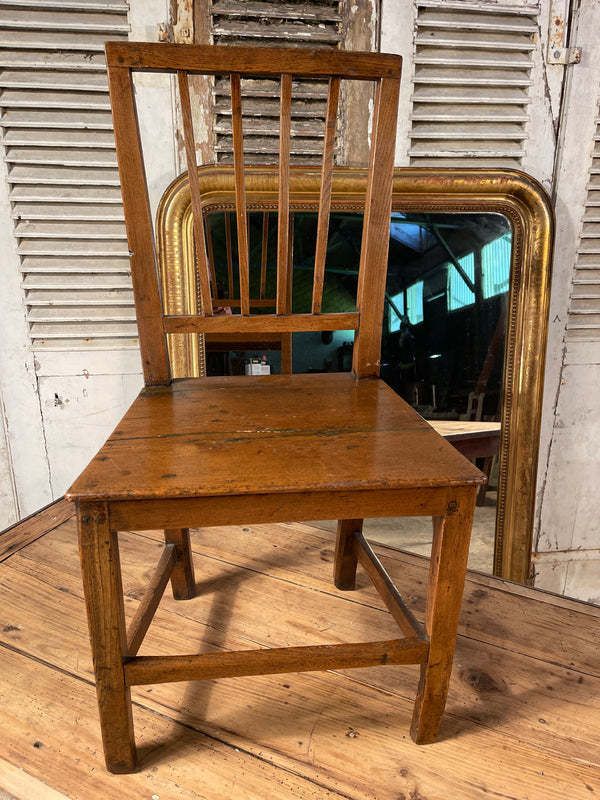 Antique Provincial Georgian Sheraton Suffolk Elm Chair Circa 1790 photo for sale