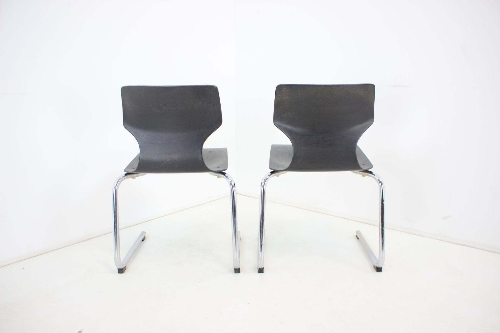 Furniture Midcentury Set Of 2 Pagwood Chairs By Flototto, 1982 photo