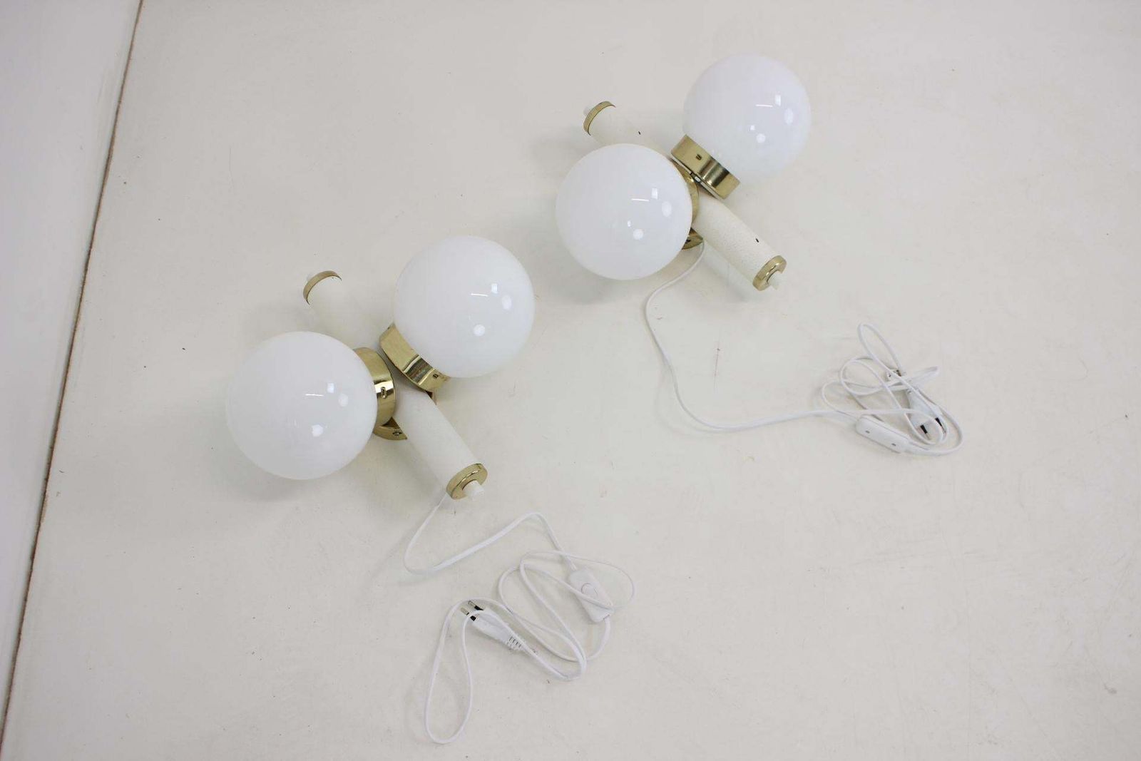 Mid Century Set Of 2 Wall Lamps By Instala Jilove, 1970’s photo vinterior