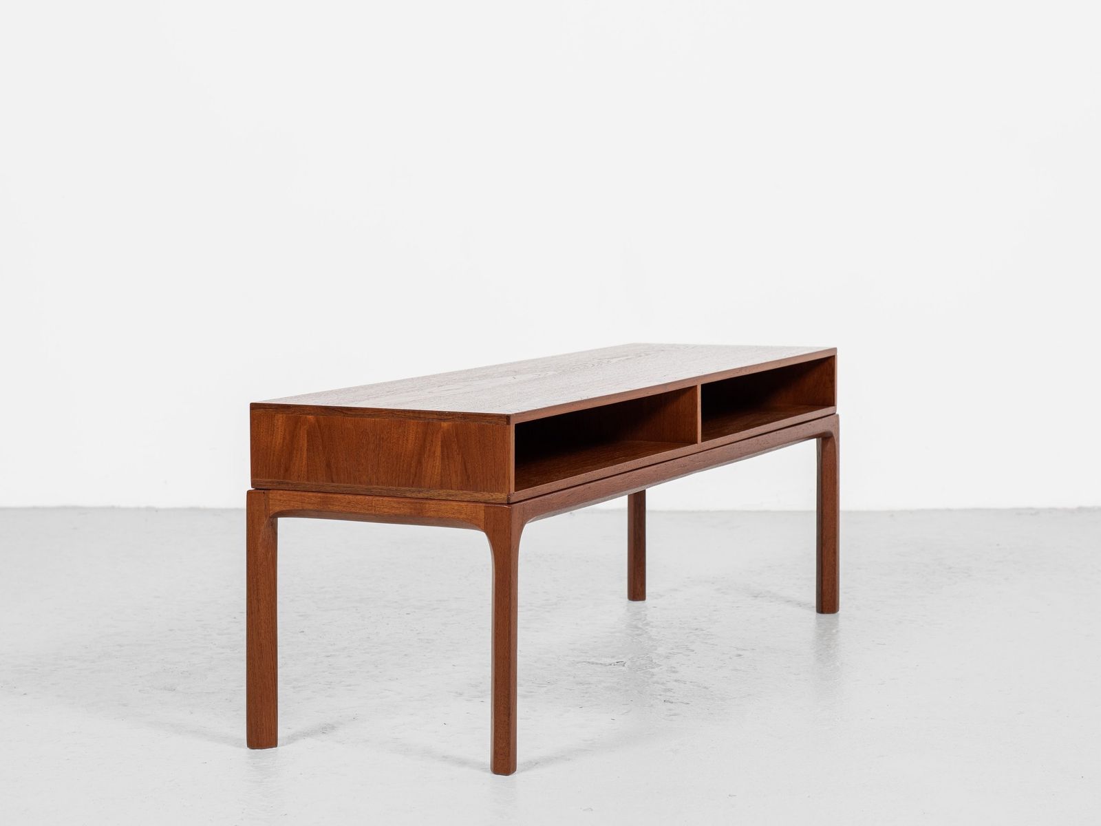 Midcentury Danish Open Cabinet In Teak By Aksel Kjersgaard 1960s photo furniture