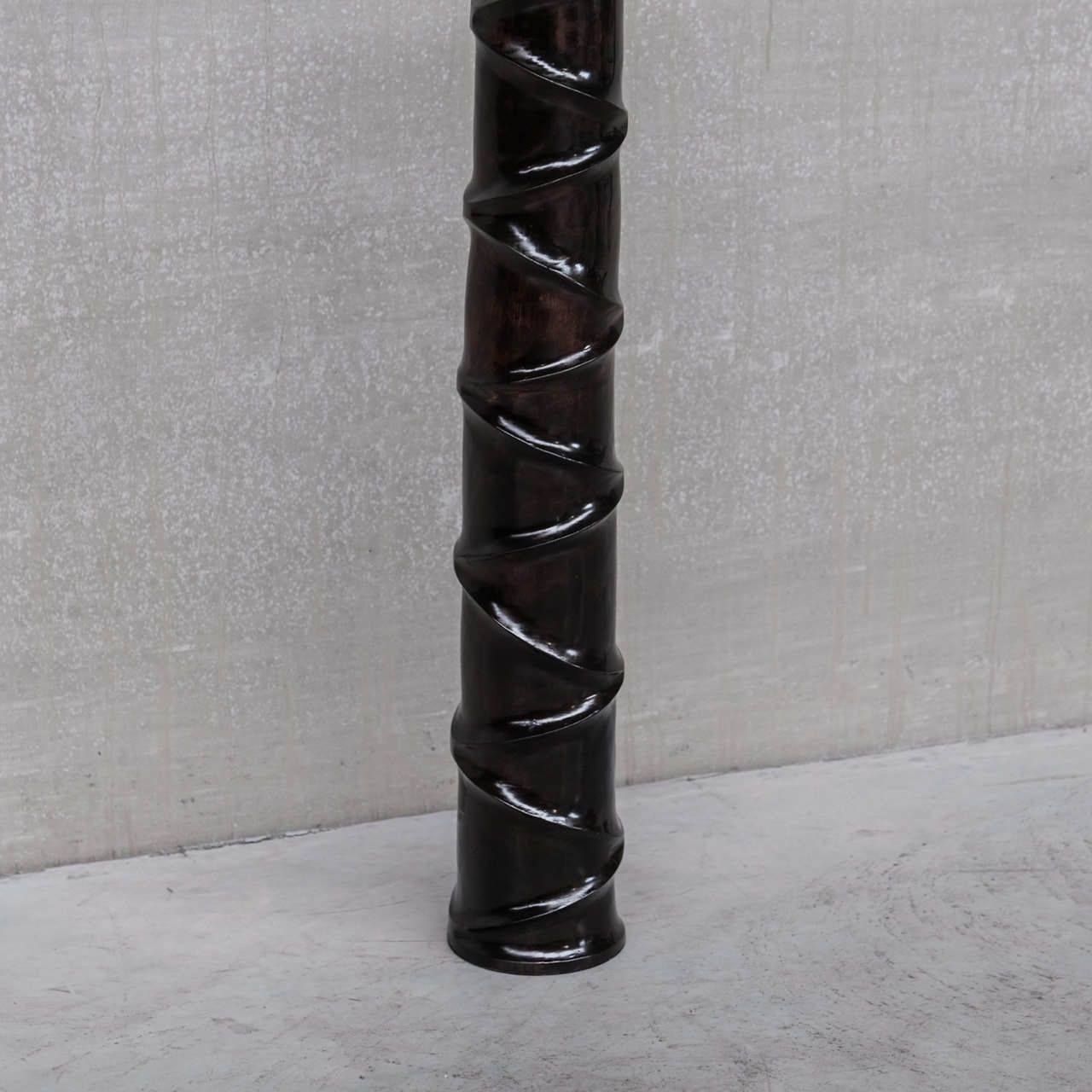 550.0 Pair Of Wooden Tall French Mid Century Decorative Vases photo