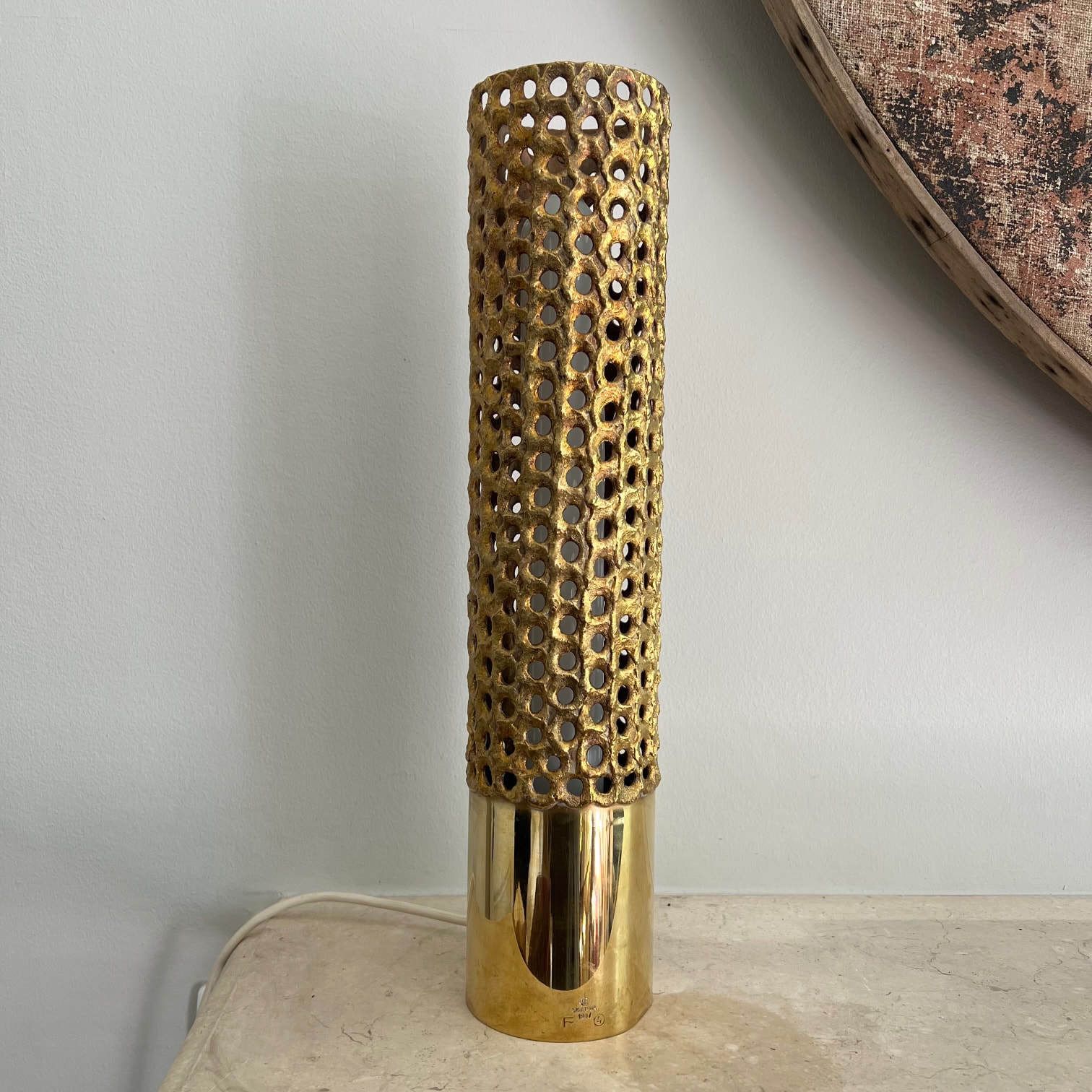 photo furniture Pierre Forssell Mid Century Swedish Brass Table Lamp For Skultuna