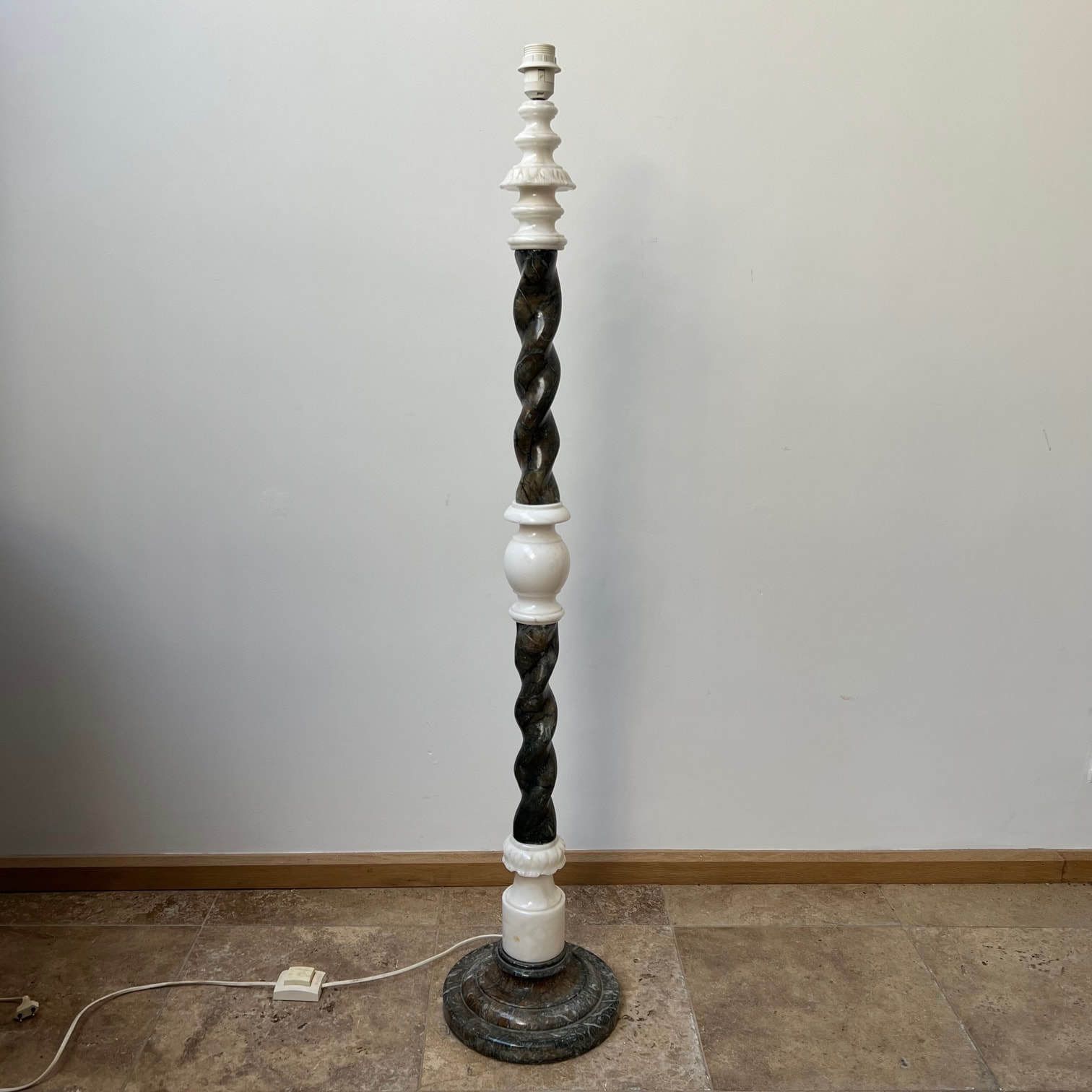 Pair Of Swedish Mid Century Marble Floor Lamps photo buy