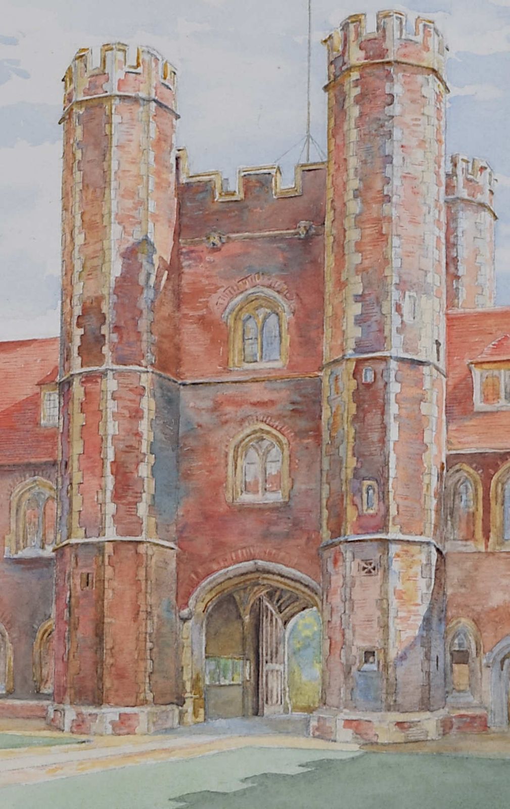 St John’s College, Cambridge Watercolour By E. T. Talbot photo for sale
