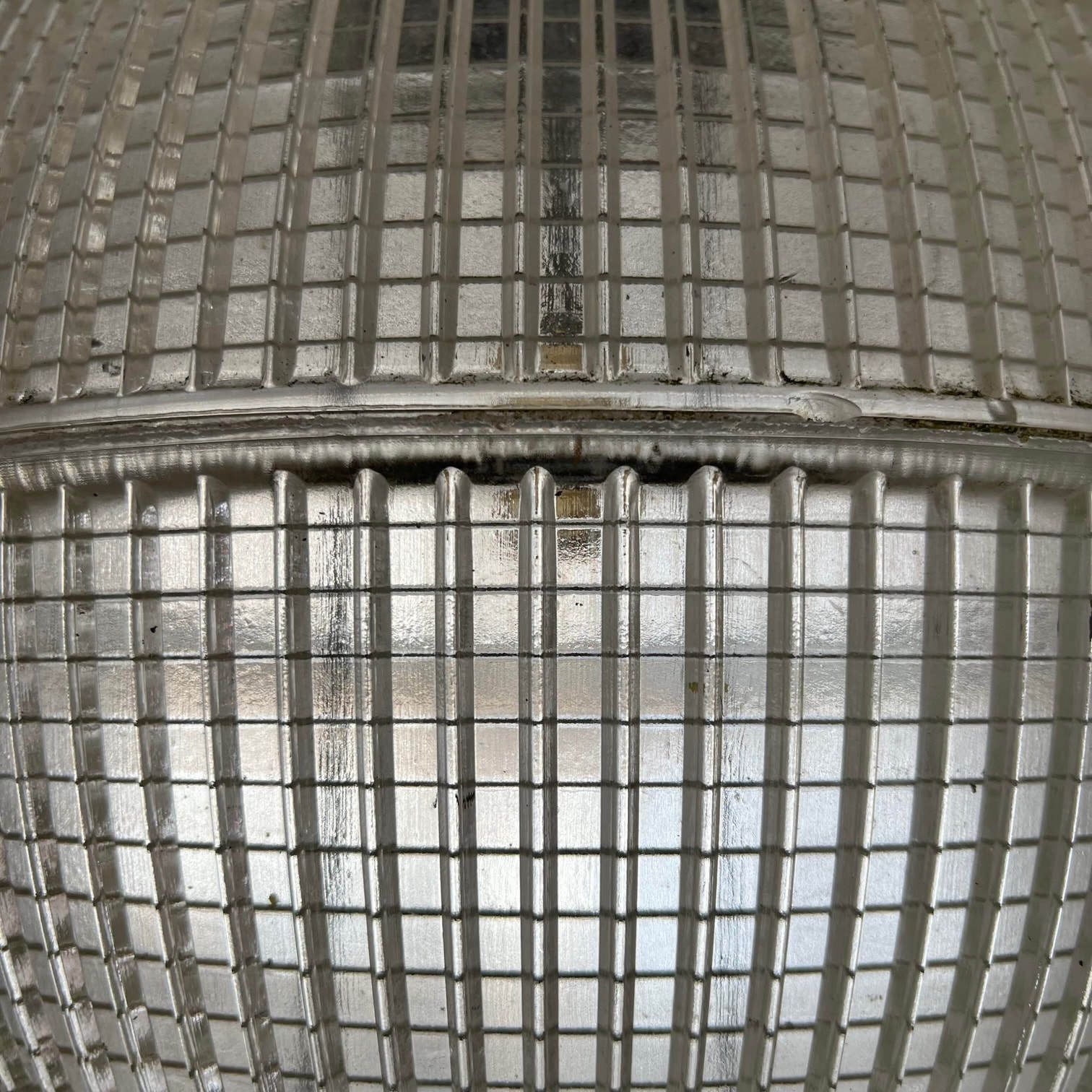 Parisian Glass Holophane Mid Century Globe Pendant Lights (Up To 3 Available) photo vinterior
