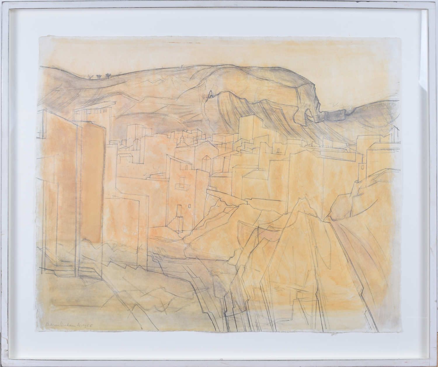 Wilhelmina Barns Graham 20th Century Watercolour Of Monreale, Sicily photo 13000.0