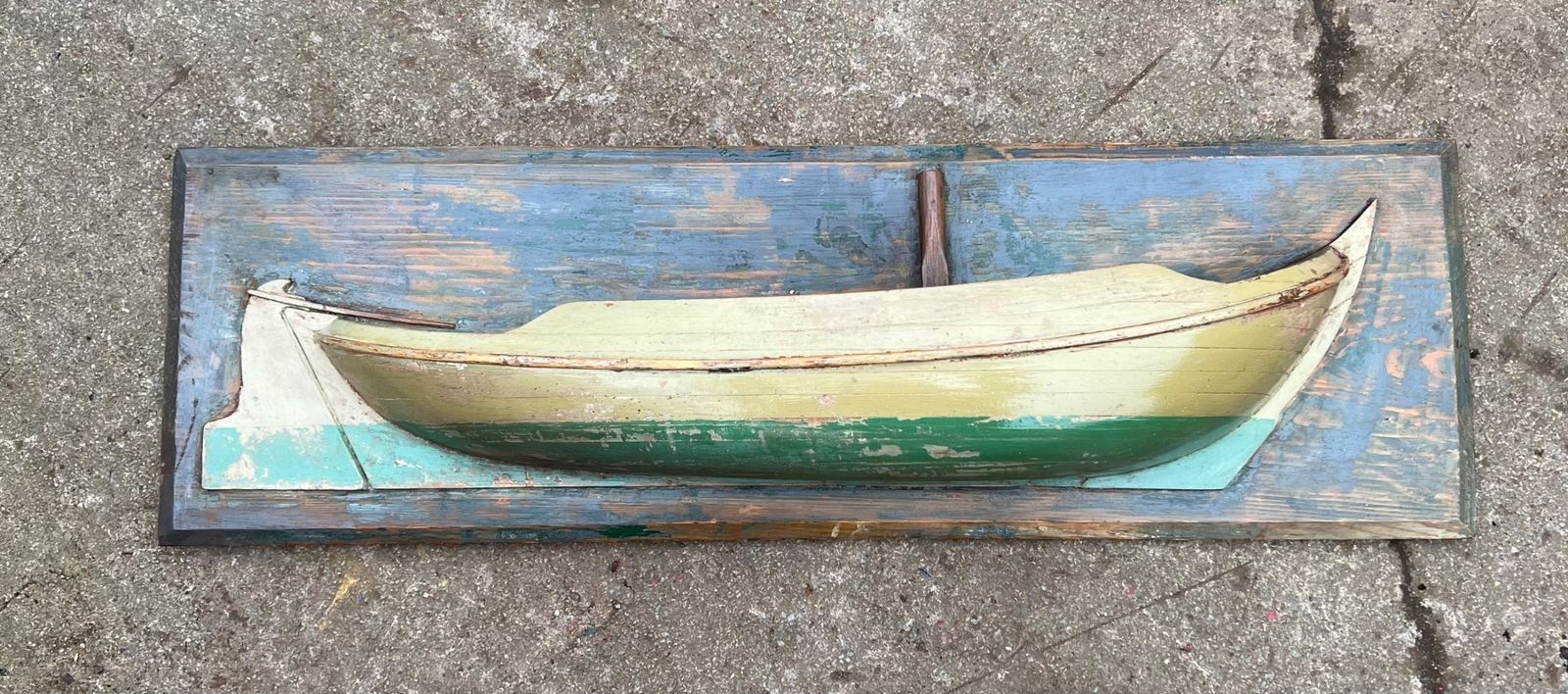 Large Boat Boatbuilders Half Model