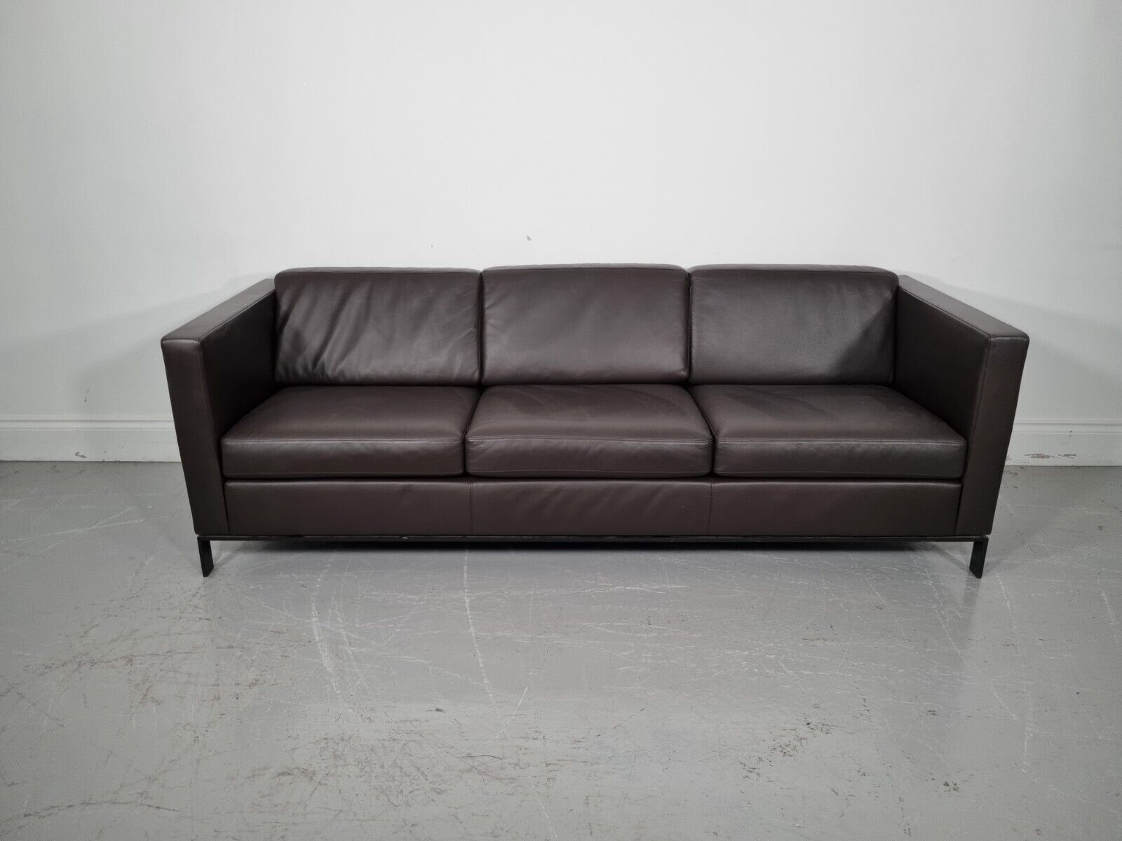 Walter Knoll Foster 500 3  Seater Sofa In Chocolate Leather, Mint Condition photo furniture