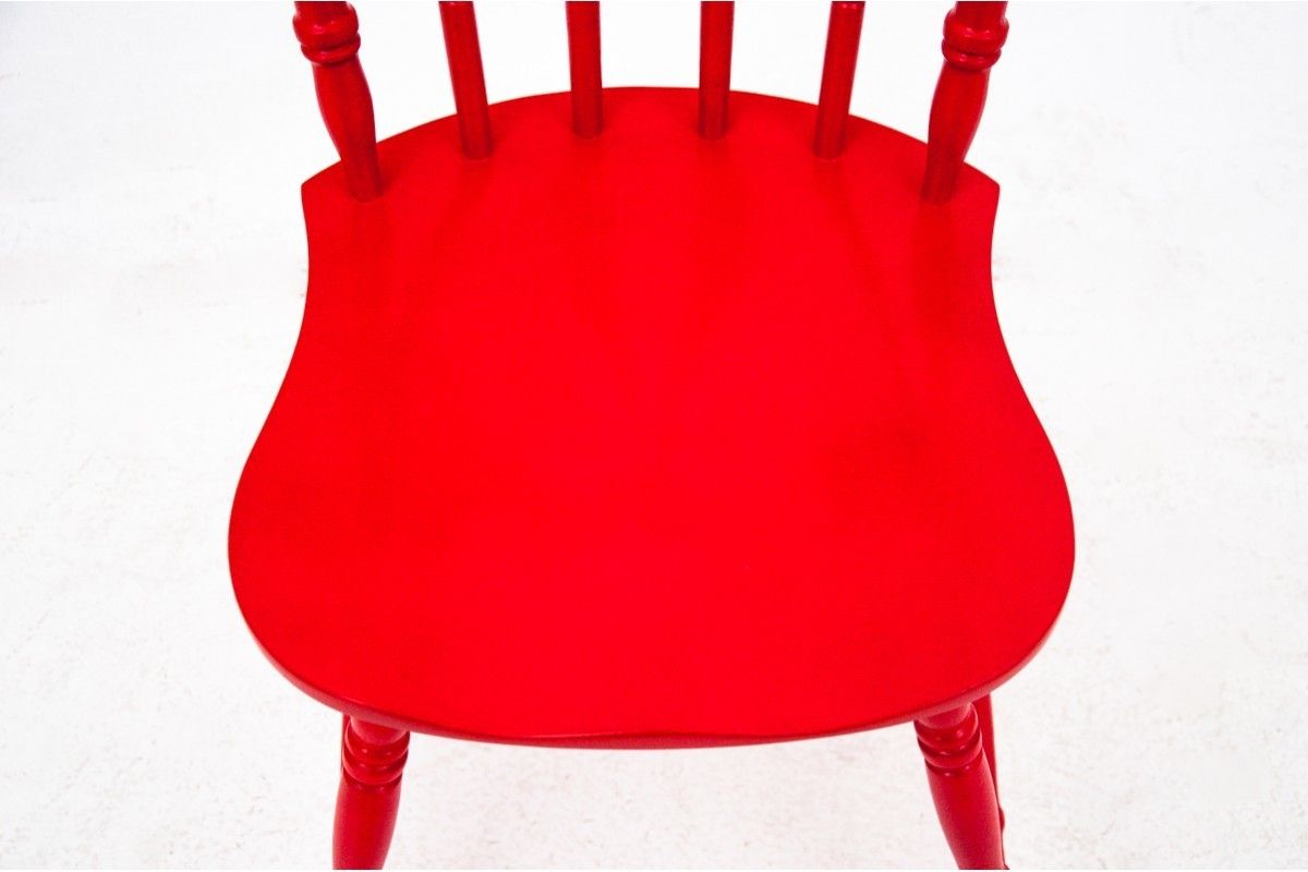 Red Chair, Poland, 1940s. After Renovation. photo furniture