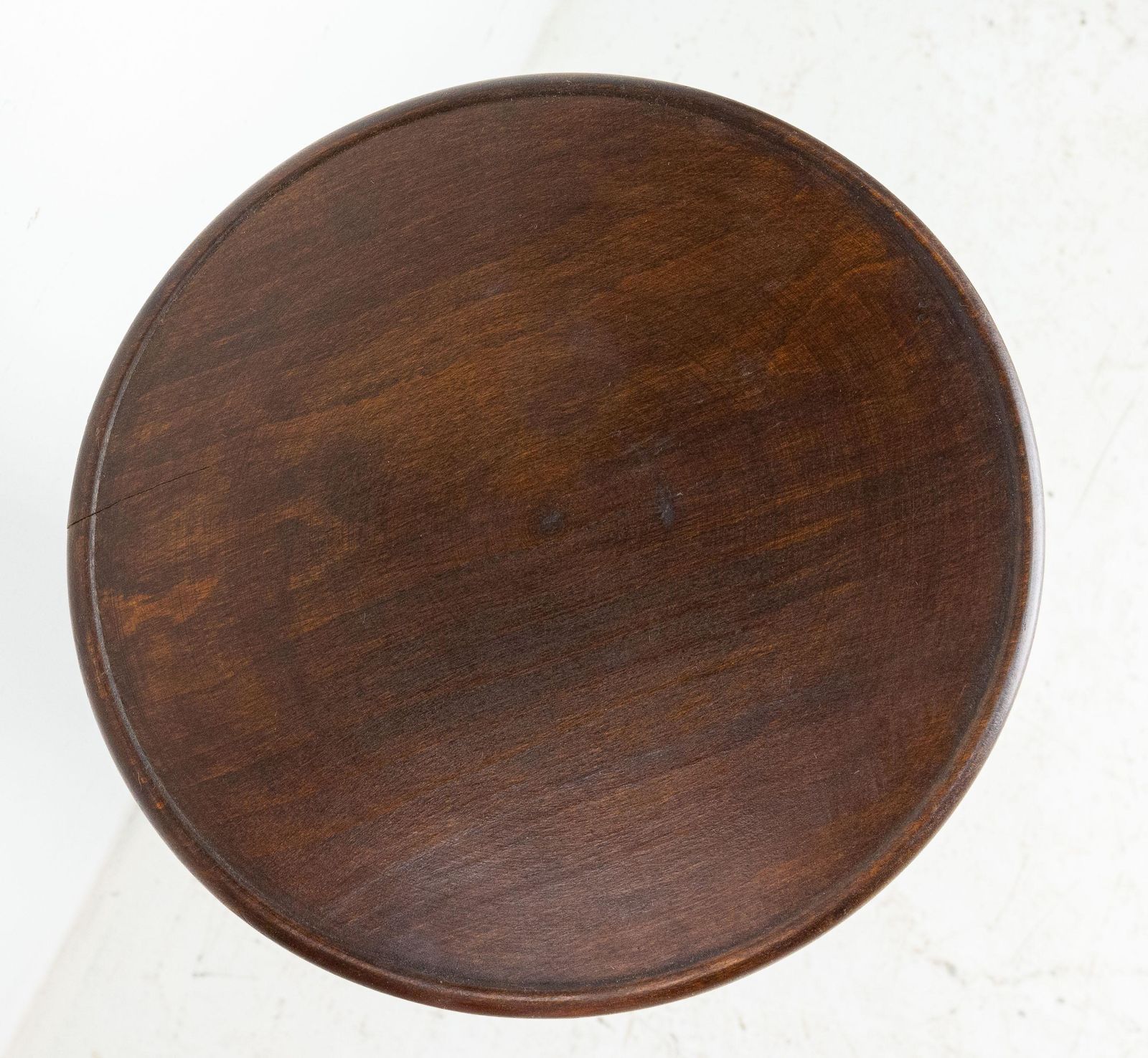 French Mid Century Pedestal Or Plant Holder Walnut Dudouyt Style, Circa 1960 photo Home Decor