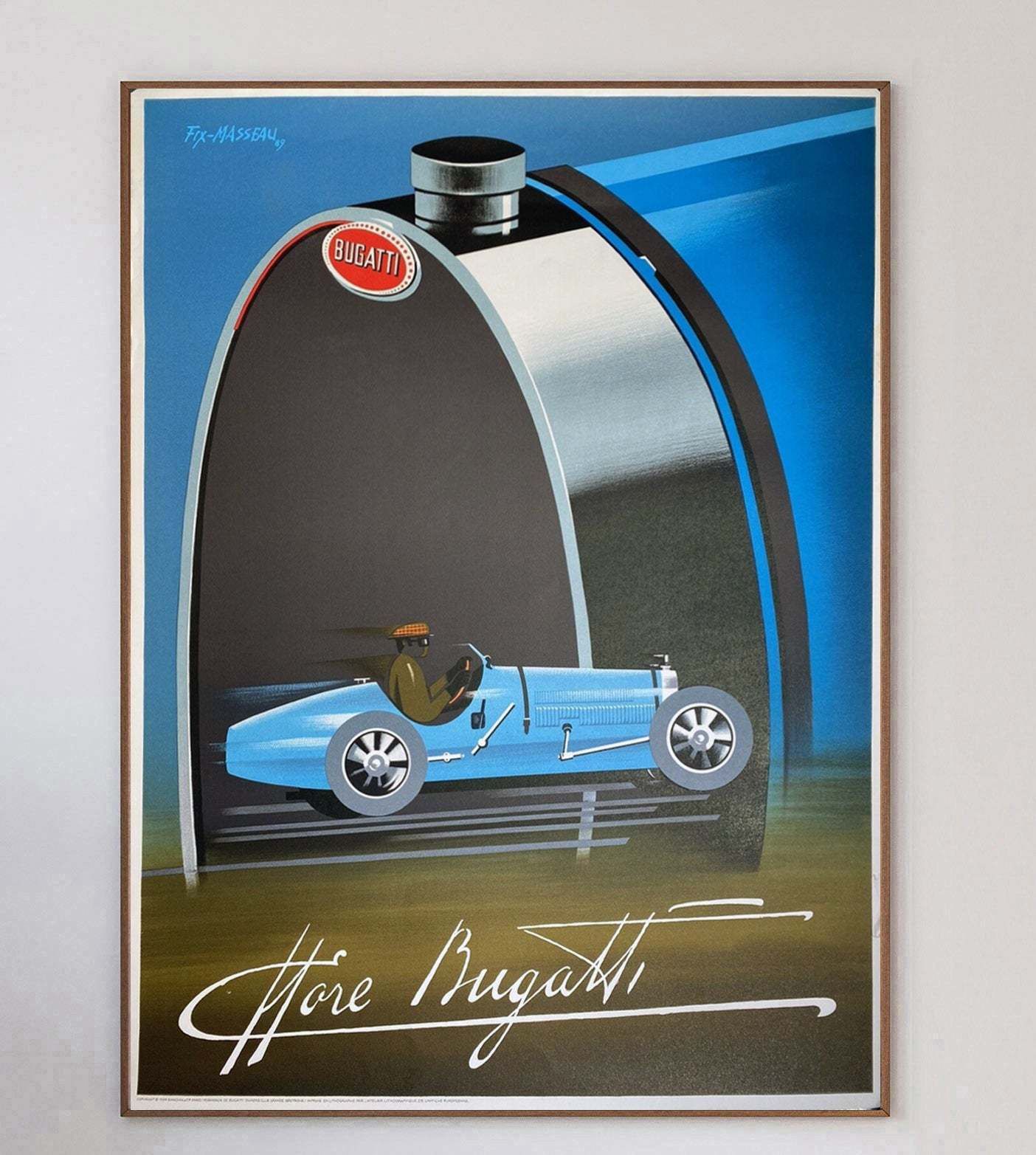 Bugatti Original Vintage Poster photo 483.0
