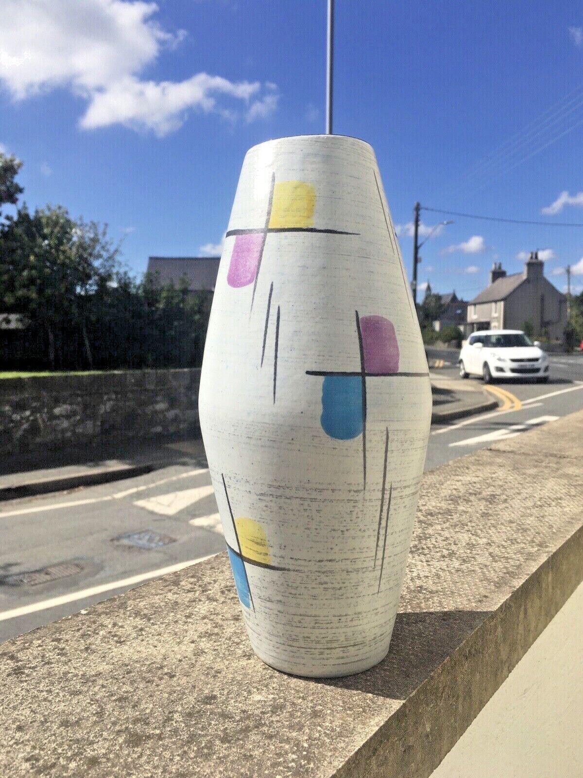 photo for sale Mid Century Bay Keramik West German Pottery Multicoloured Vase Memphis Art 60's 507 25