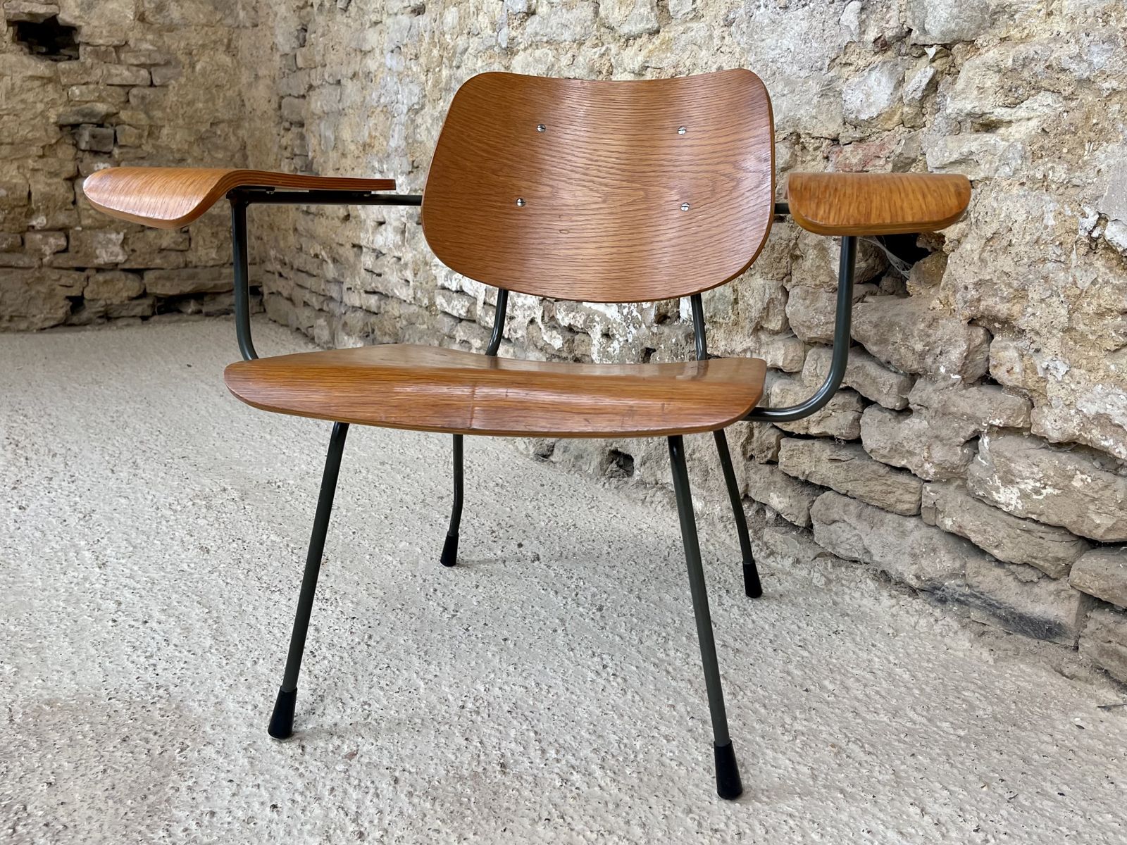 photo for sale Dutch Model 8000 Pila Pila Powage Chair By Tjerk Reijenga For Pilastro, 1960s. Mid Century Lounge Accent Occasional Chair