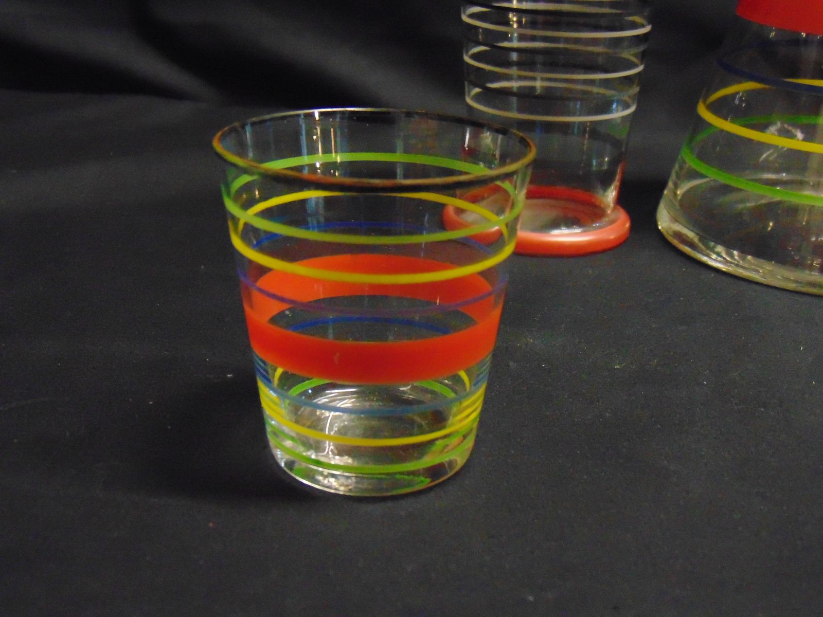 Retro Decanter And Assortment Of Glasses Mid Century Continental photo 75.0