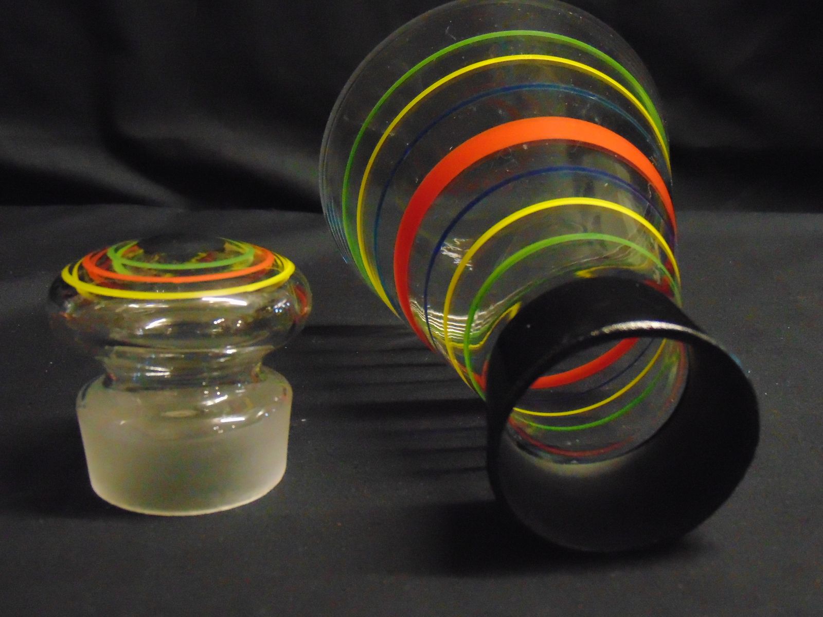 Retro Decanter And Assortment Of Glasses Mid Century Continental photo buy