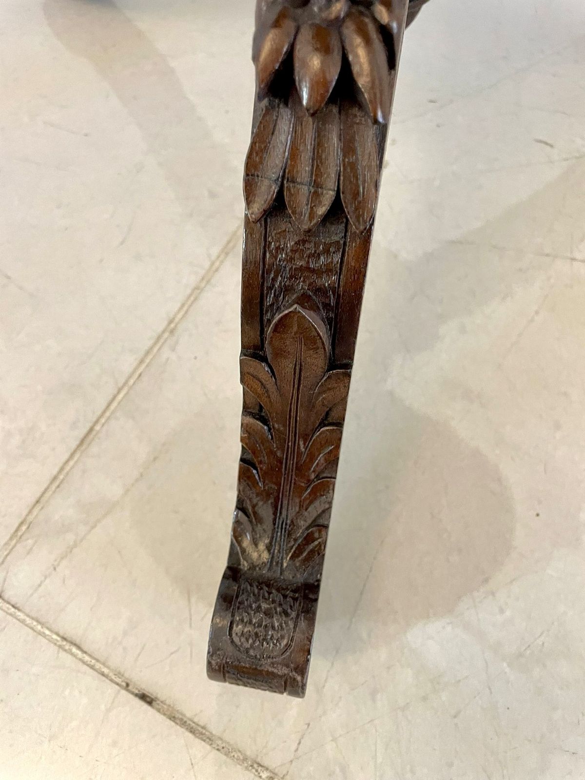 Unusual Antique Quality Marquetry Inlaid Walnut Swiss Black Forest Table photo buy