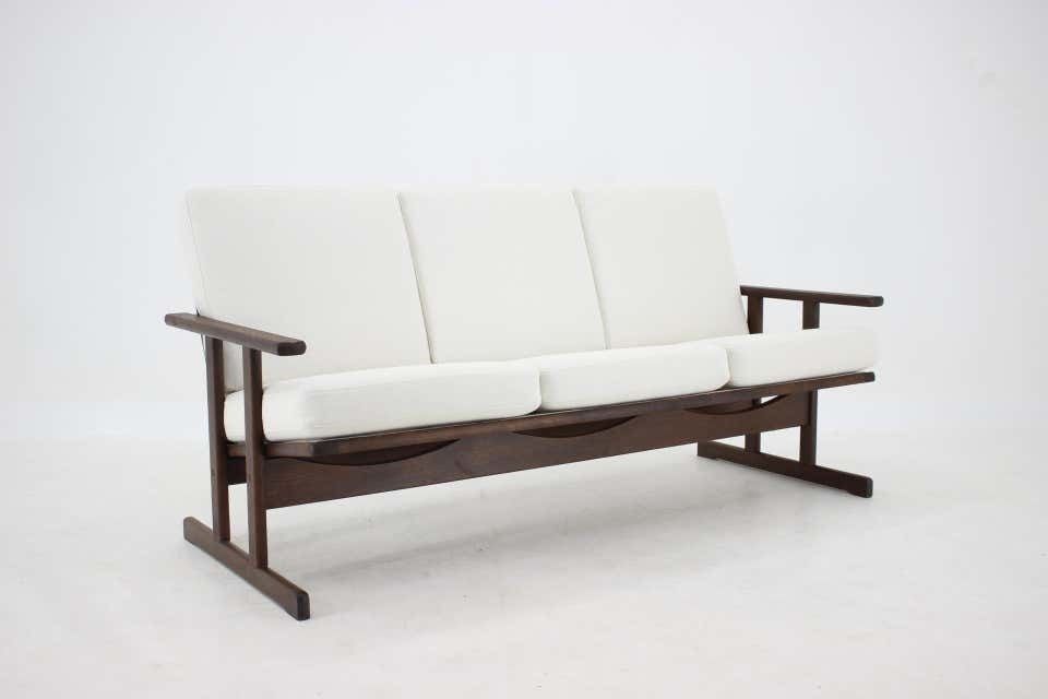 1950s Rare Borge Mogensen 3 Seater "Shaker" Sofa By Fdb Mobler, Denmark photo for sale