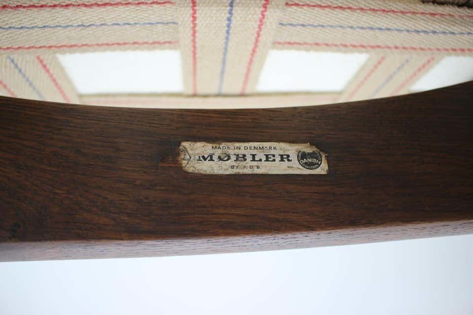 photo vintage 1950s Rare Borge Mogensen 3 Seater "Shaker" Sofa By Fdb Mobler, Denmark