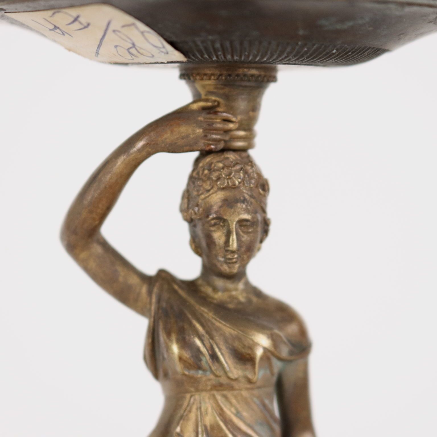 Candle Holder Bronze France XIX Century photo vintage