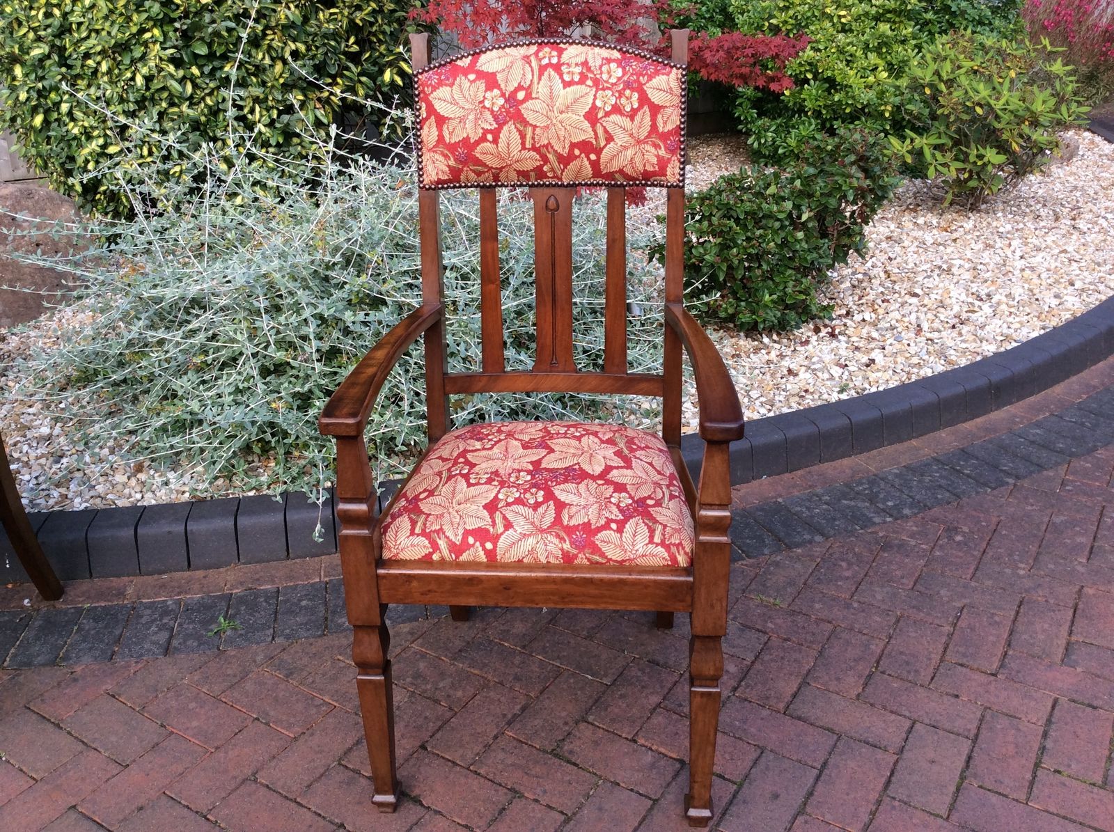 Set Of 8 Arts & Crafts Walnut Dining Room Chairs C1910 photo 2068.0