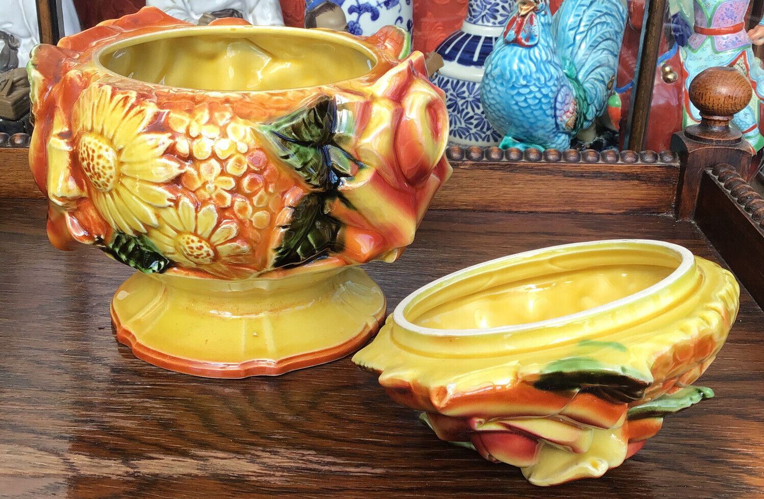 Vintage Ceramic Royal Bouquet By Unicorn Kitchen Set Cruet Set Coffee Pot Cookie photo vintage