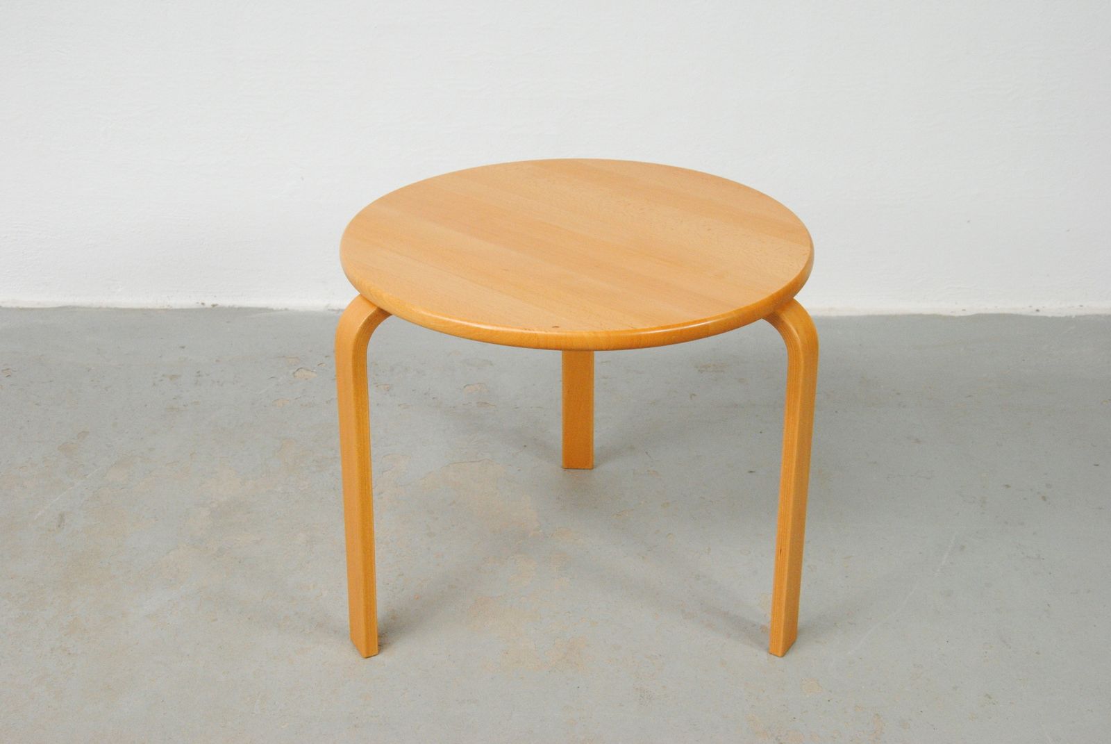Fully Restored Danish Bent Silberg Stackable Beech Side Tables 1970's