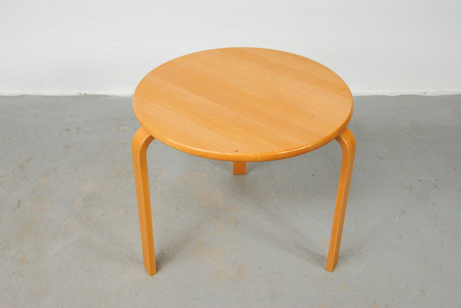 Fully Restored Danish Bent Silberg Stackable Beech Side Tables 1970's photo for sale