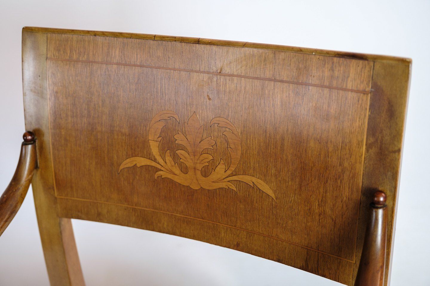 Armchairs Mahogany Empire Marquetry 1920 photo Furniture