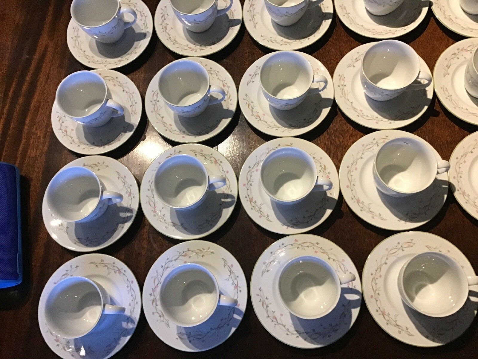35 Trellis By Inheritance Table Ware Porcelain Teacups On Saucers photo Home Decor