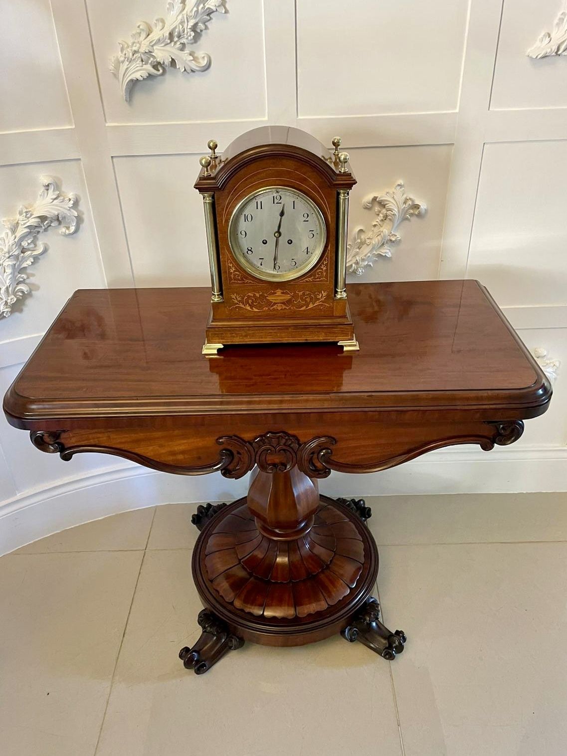 photo buy Outstanding Quality Antique Mahogany Card Table