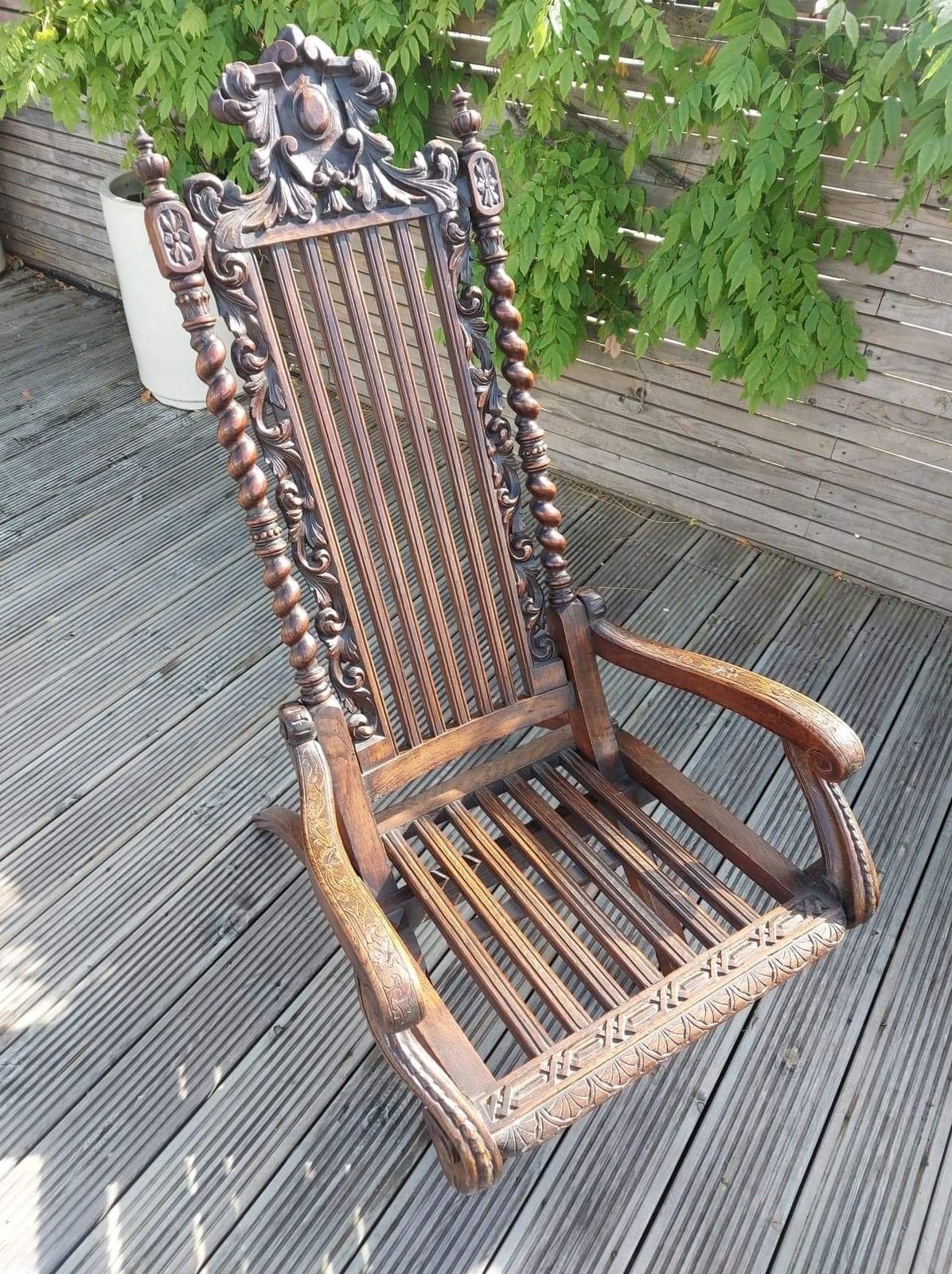 George IV 1820s Carved Military Colonels Campaign Chair. photo 695.0