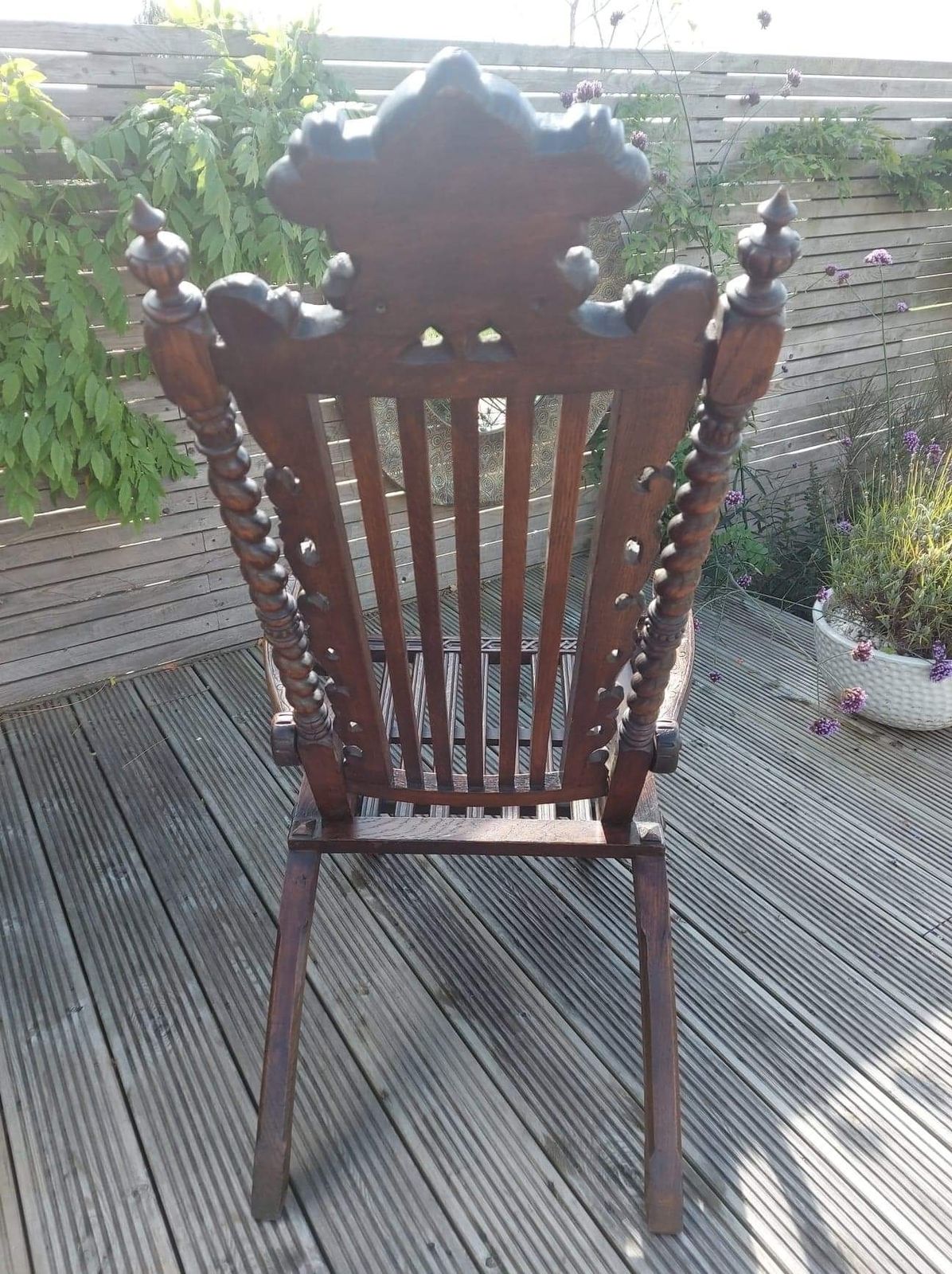 George IV 1820s Carved Military Colonels Campaign Chair. photo vinterior