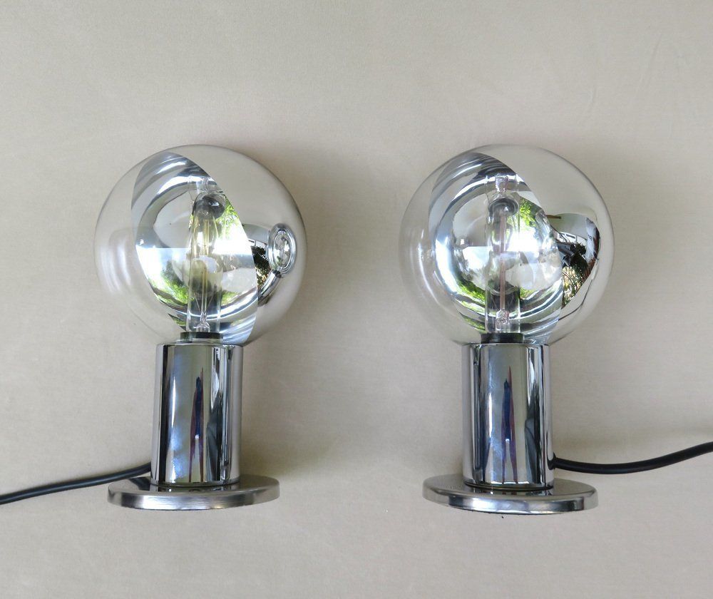 Small Space Age Table Lamps By Motoko Ishii For Staff, 1960s, Set Of 2 photo Lighting