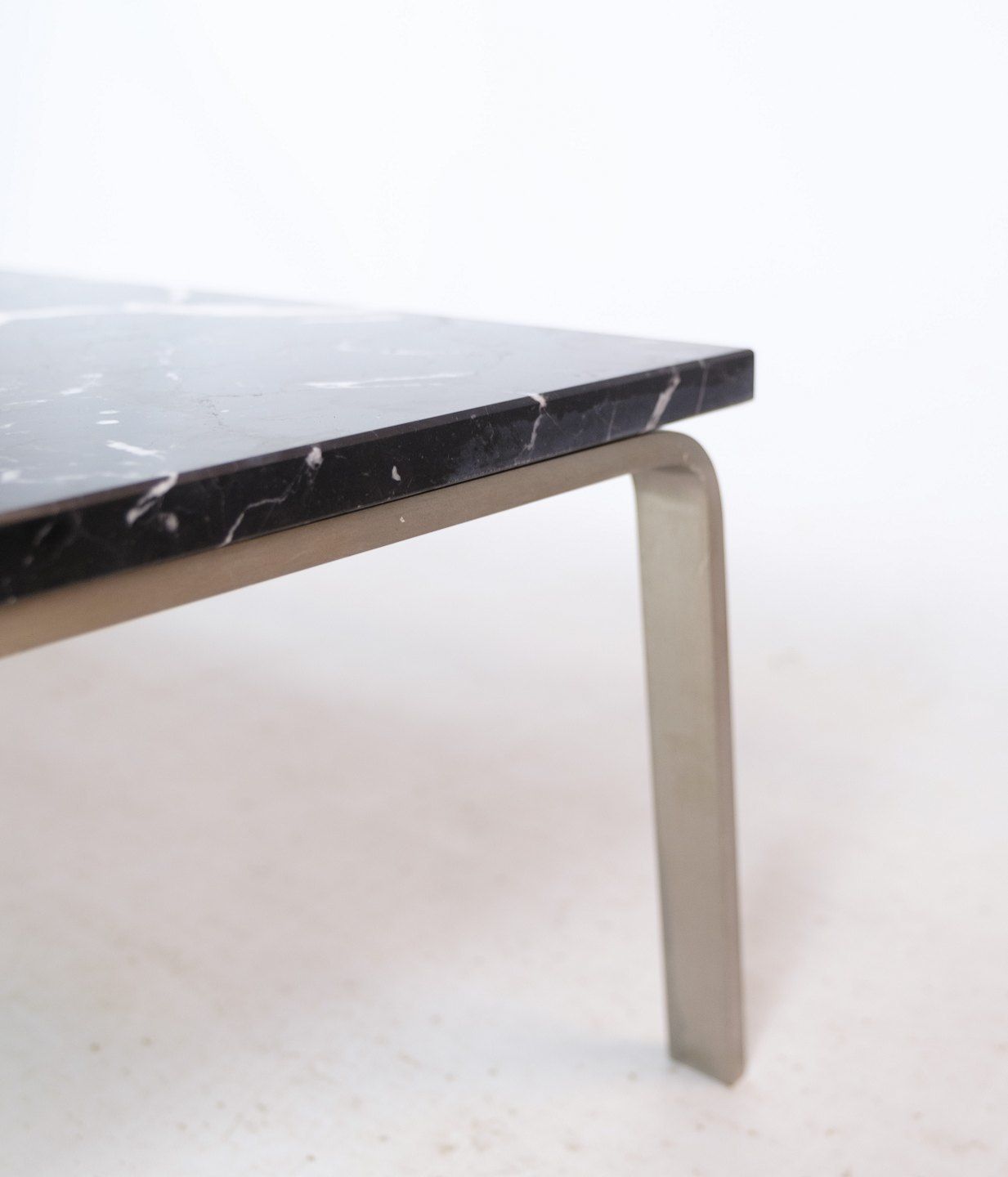 Coffee Table, Mann By Norr11, Aluminum Frame, Marble Top, Danish Design photo vinterior