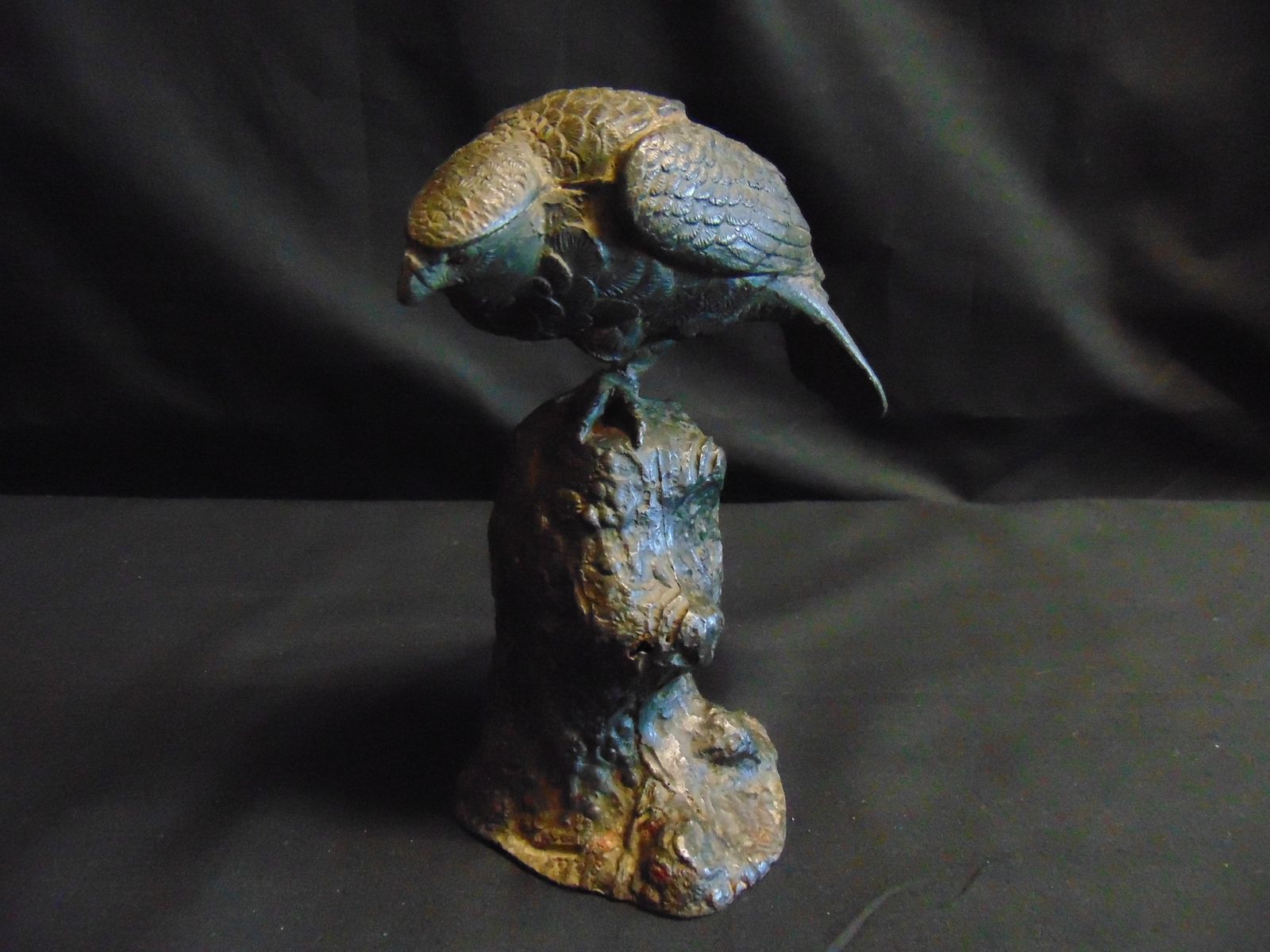 Cast Bronze Of Roosting Bird, 1960s