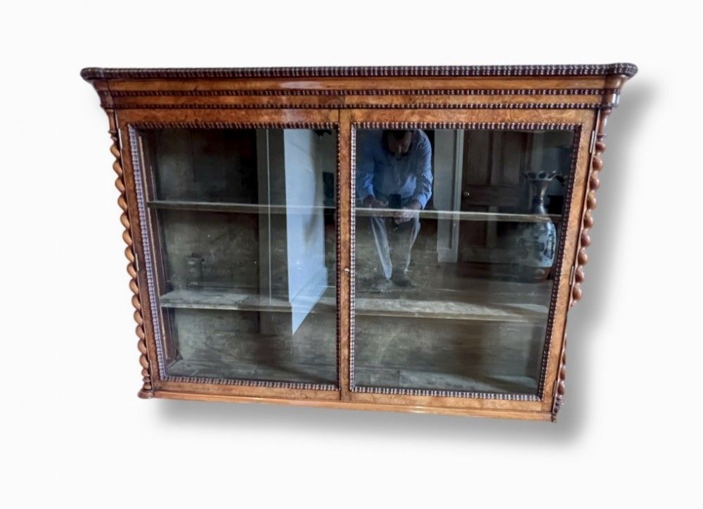 Good Quality Victorian Wall Hanging Display Cabinet photo furniture
