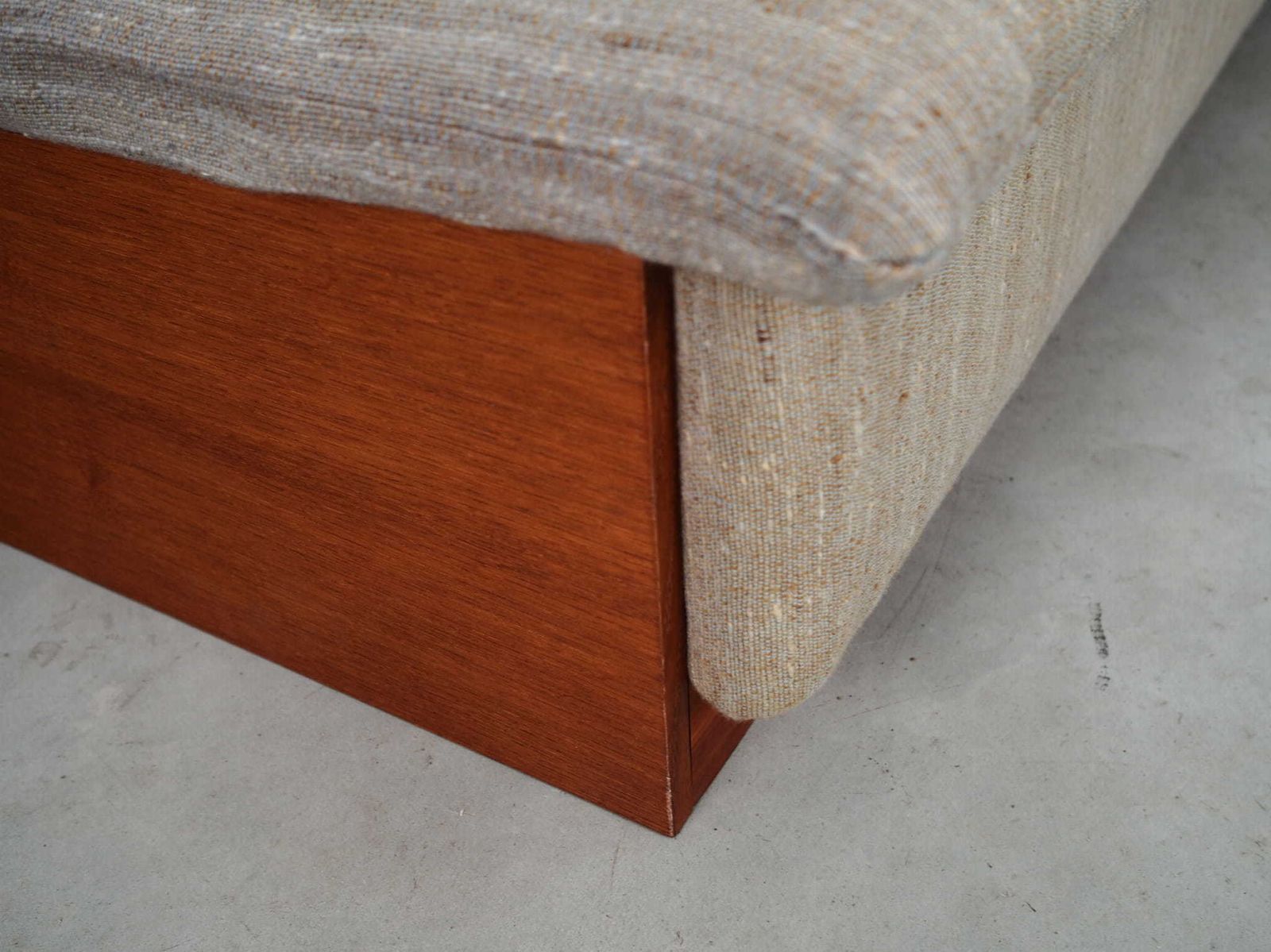 Teakhouten Bank, Deens Design, Jaren 1970, Productie: Denemarken photo vintage