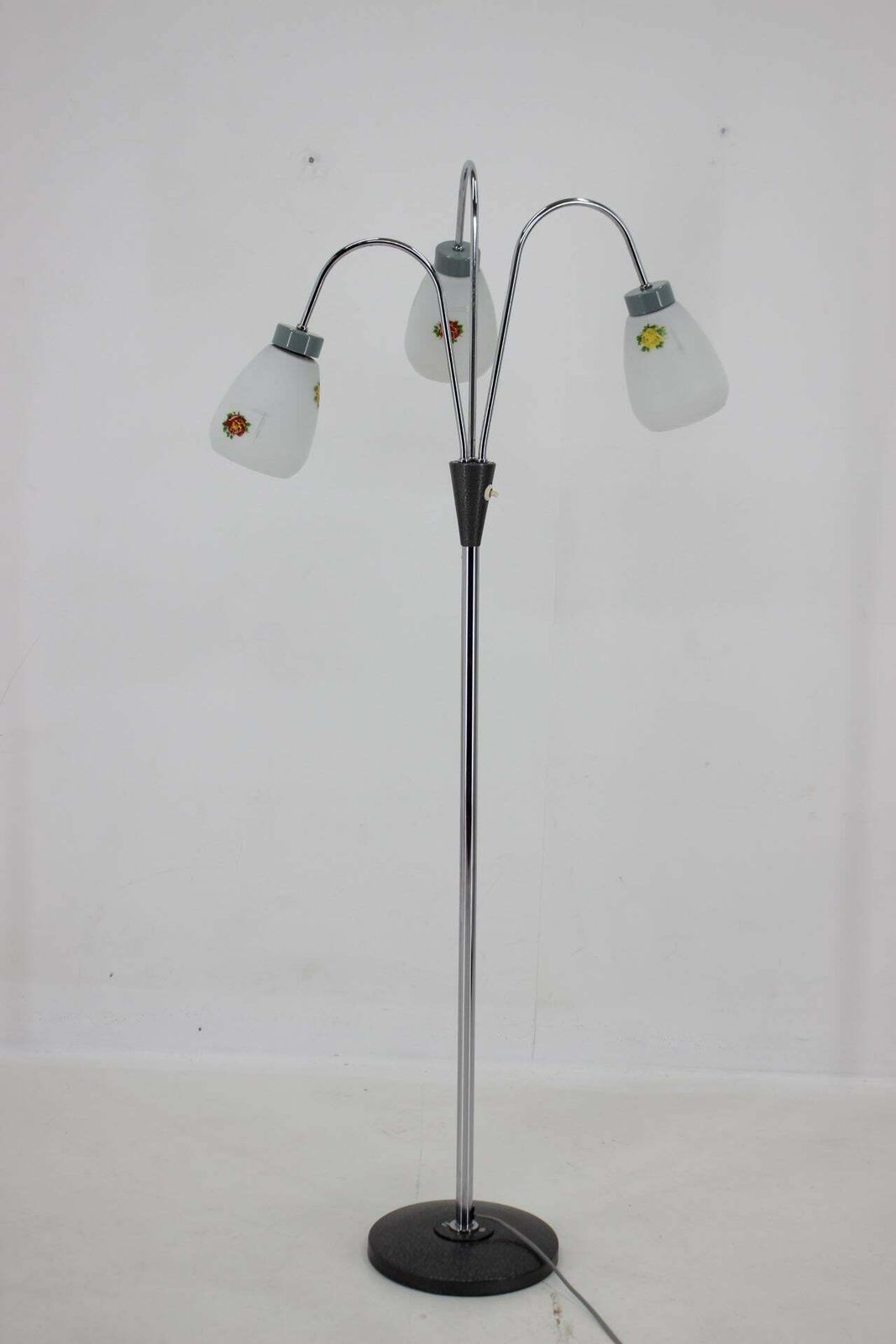 1960s Floor Lamp With Glass Shades ,Czechoslovakia photo 463.0