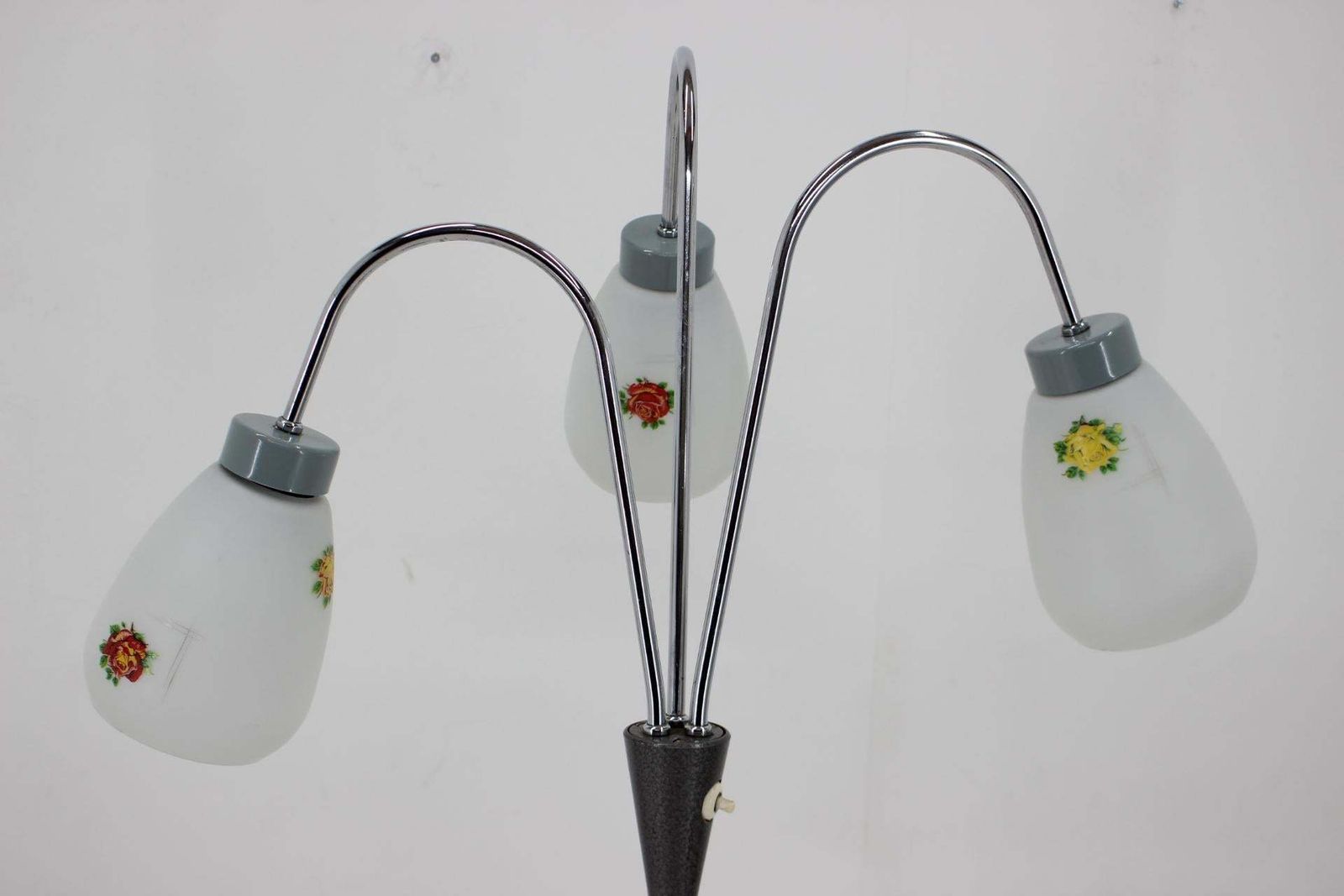 1960s Floor Lamp With Glass Shades ,Czechoslovakia photo vinterior
