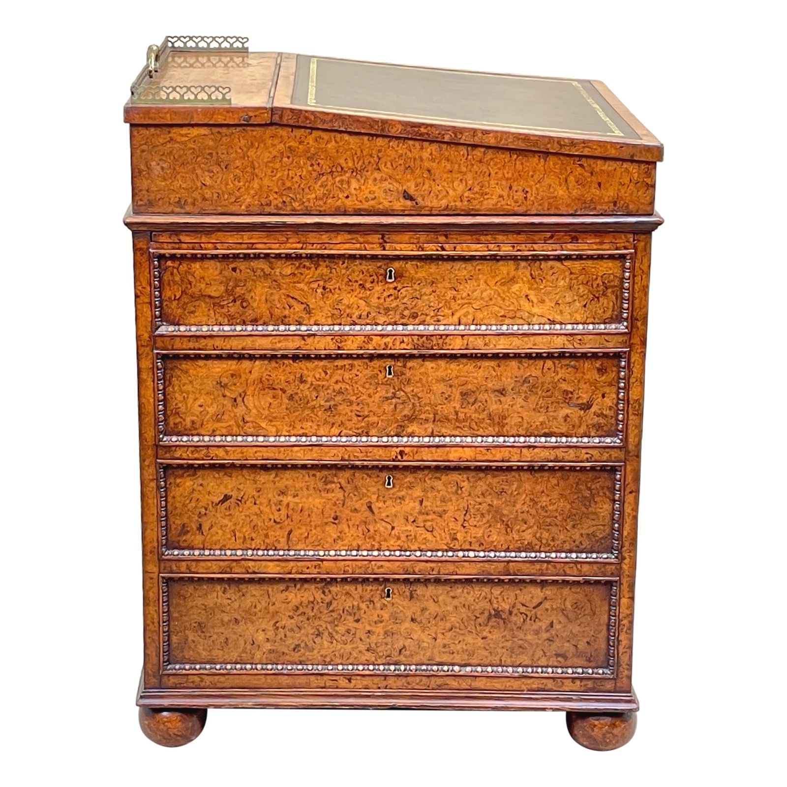 photo furniture Regency Burr Elm Davenport Desk (England, Circa 1810)
