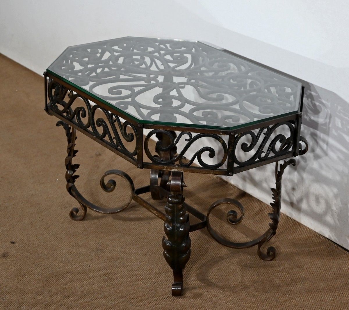 Wrought Iron Coffee Table – 1930 photo for sale