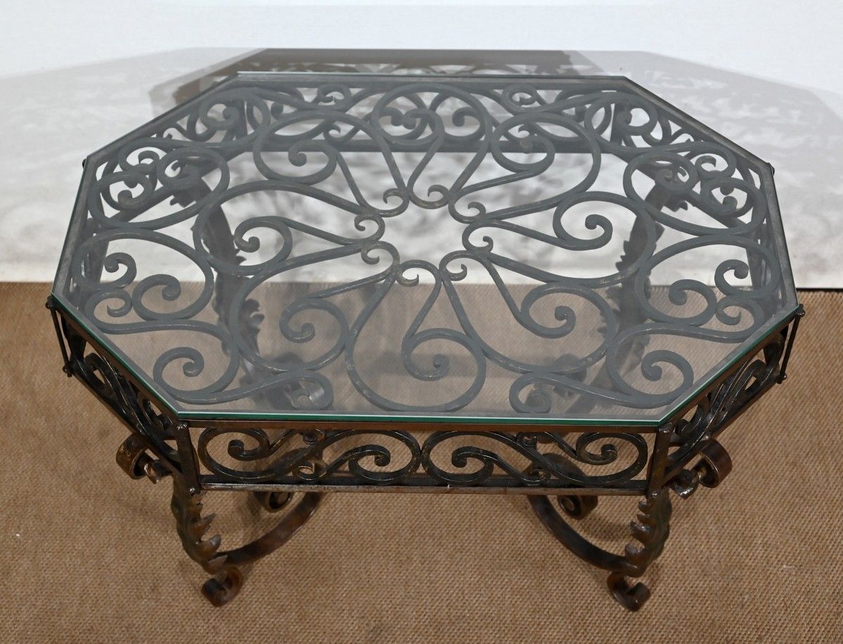 Wrought Iron Coffee Table – 1930 photo Furniture
