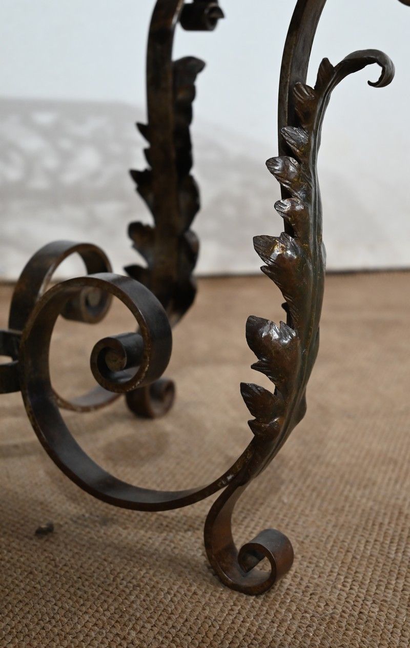 Wrought Iron Coffee Table – 1930 photo vinterior