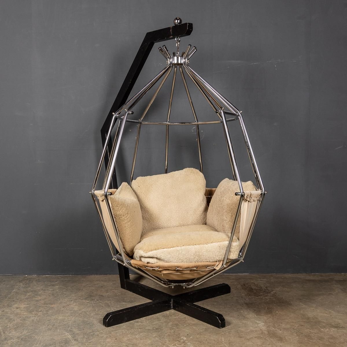 Elegant Parrot Cage Chair By Ib Arberg, C.1970 photo furniture