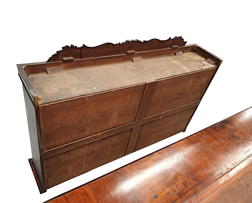 A Rare And Fine Early 19th Century William IV Irish Secretaire Bookcase photo vintage