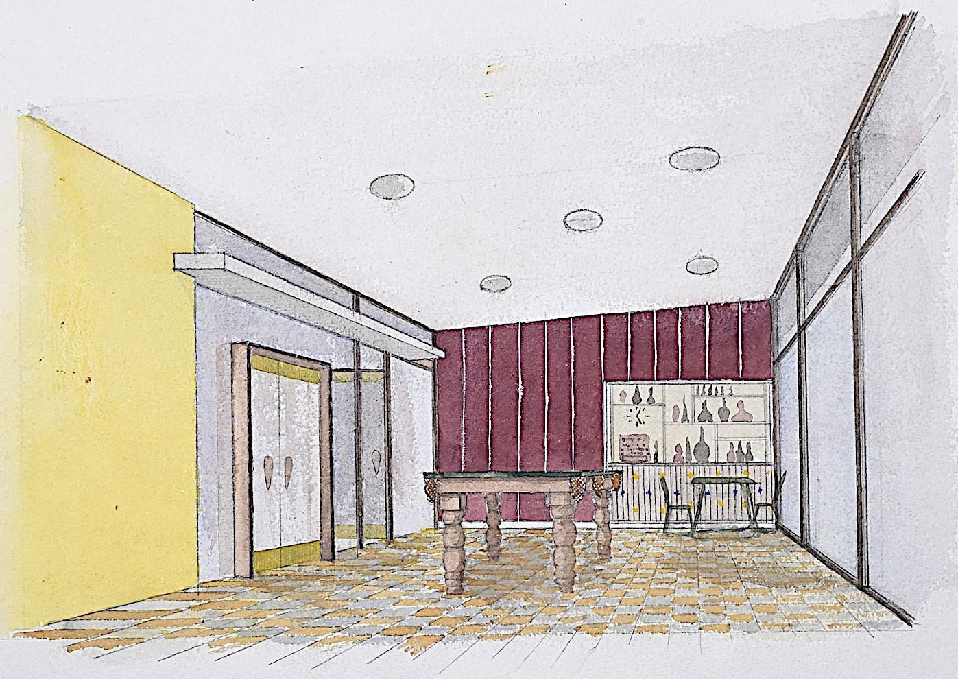 Modernist Fisherman's Hut Architectural Drawing Design Mid Century Modern Uk photo furniture