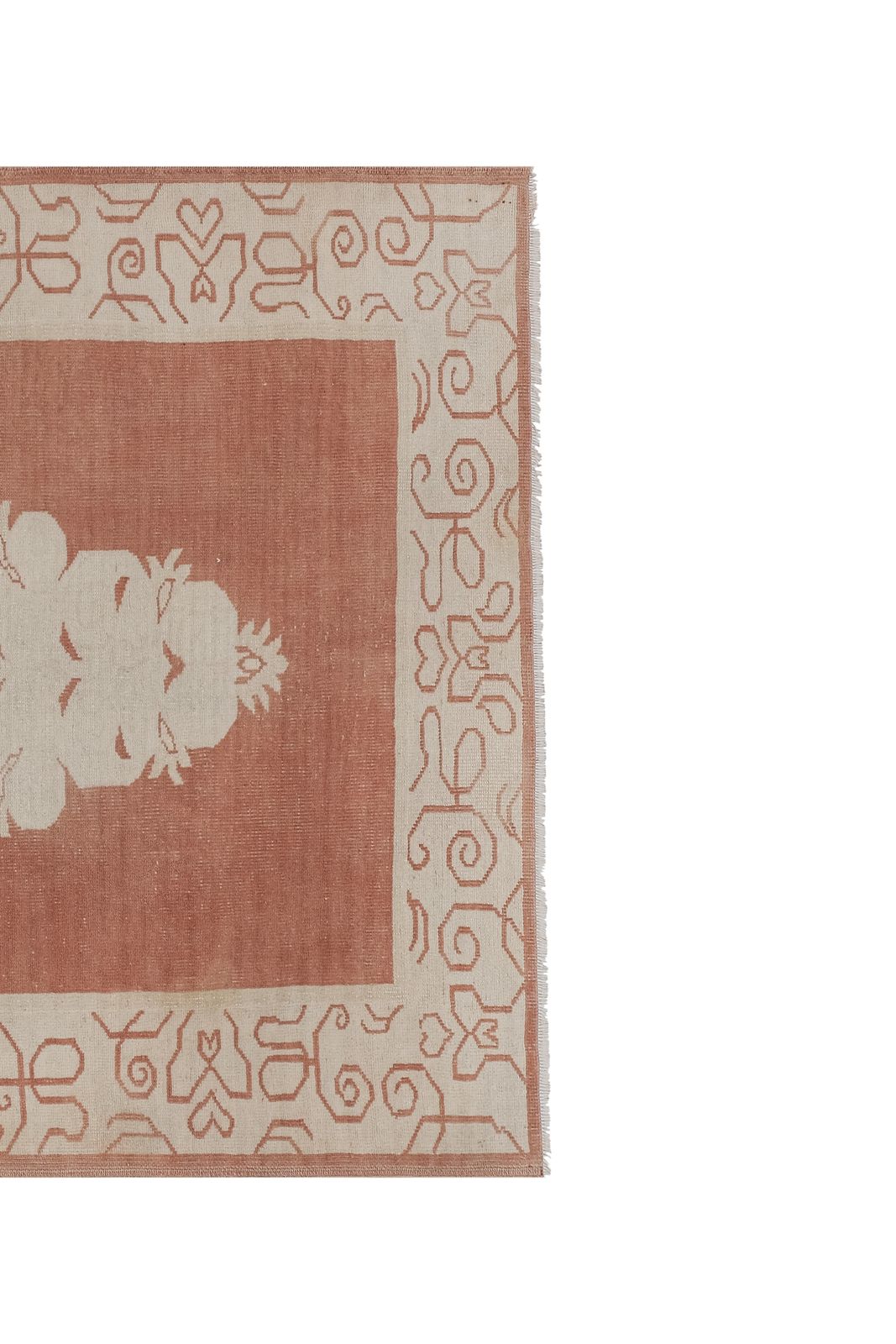 Vintage Sandstone Caucasian Rug 5'7'' X 6'9'' photo for sale